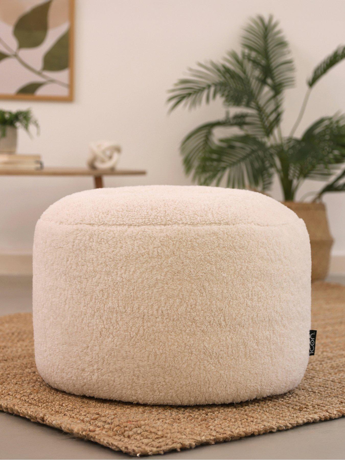 Icon Beanbags Milano Borg Pouffe