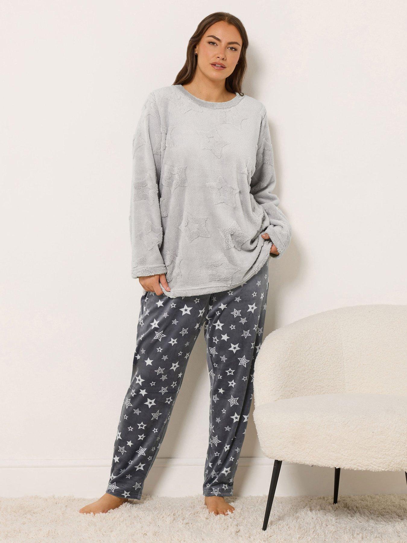 Yours Curve Clipped Star Lounge Set - Grey