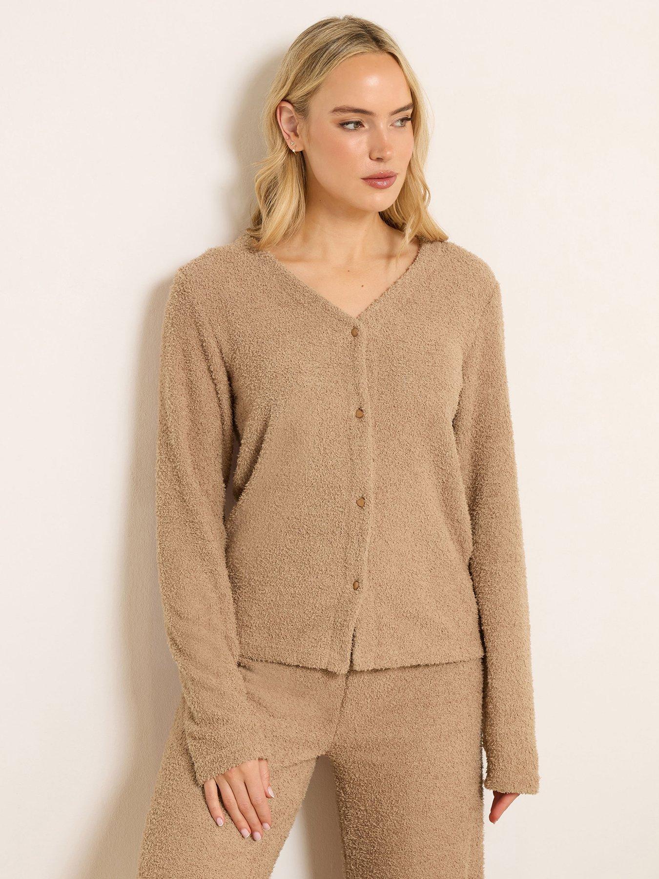 Long Tall Sally Tall Chenille Cardigan - Brown
