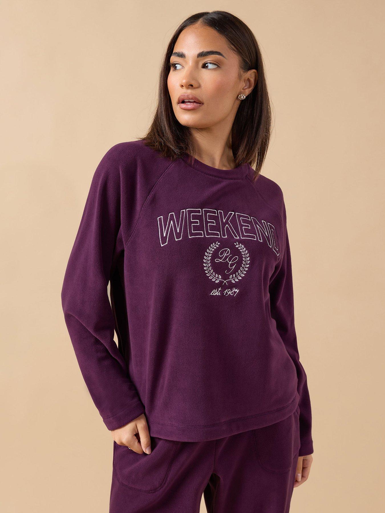 PixieGirl Petite Weekend Fleece Lounge Top