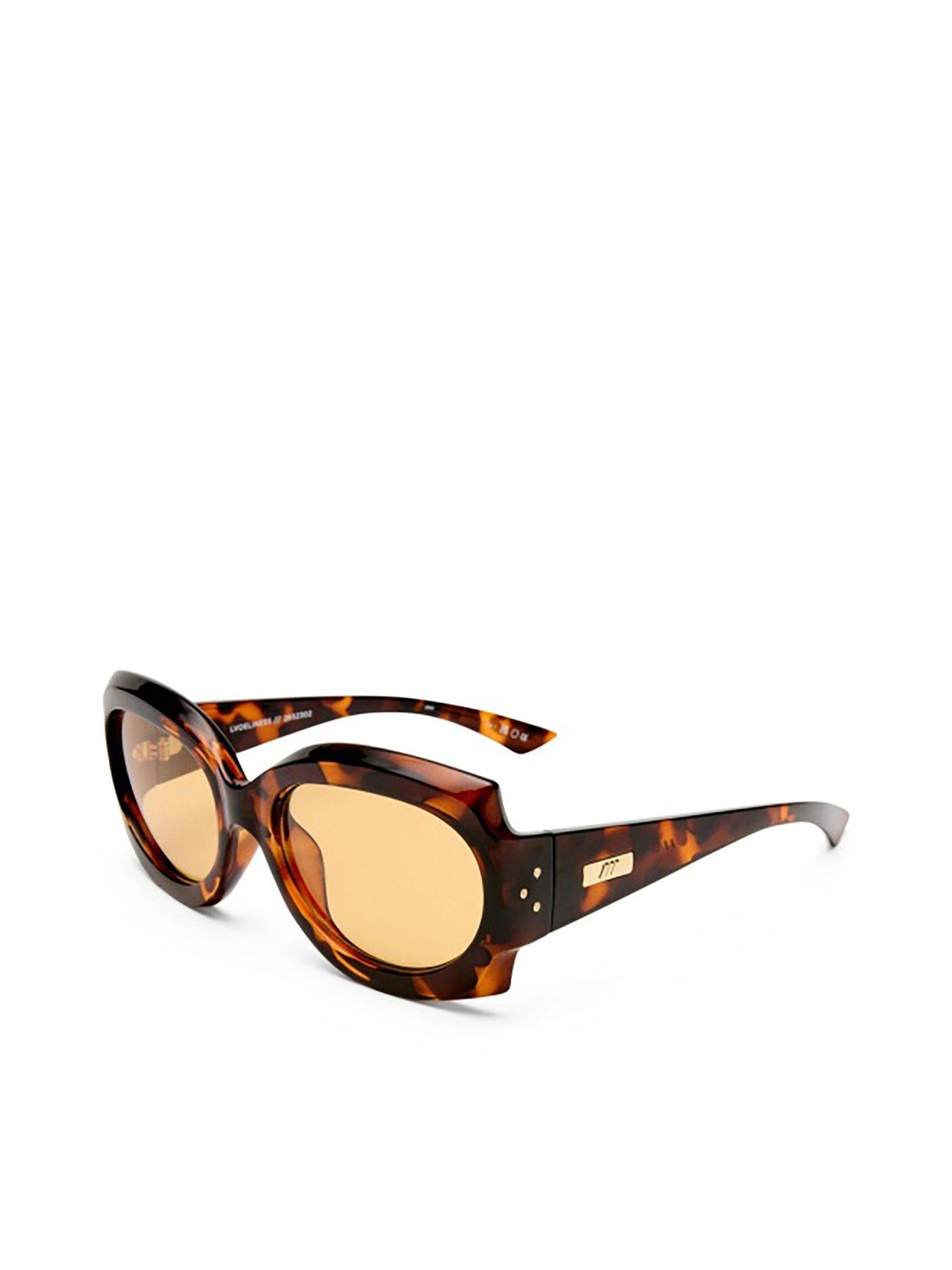 LE SPECS Loveliness Square Sunglasses - Tort