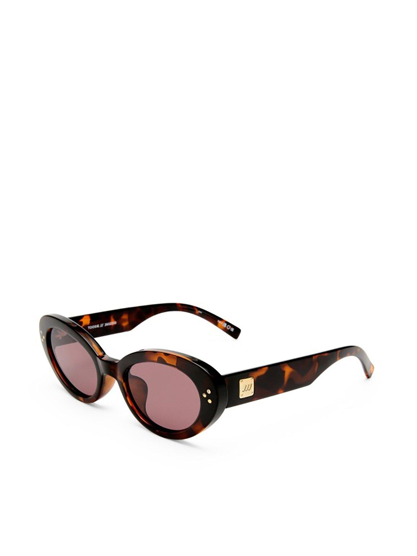 LE SPECS Tootsie Cat Eye Sunglasses - Brown