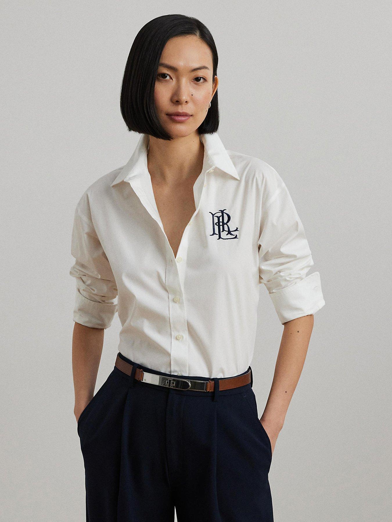 Lauren by Ralph Lauren Kotta Relaxed Fit Long Sleeve Cotton LRL Shirt ...