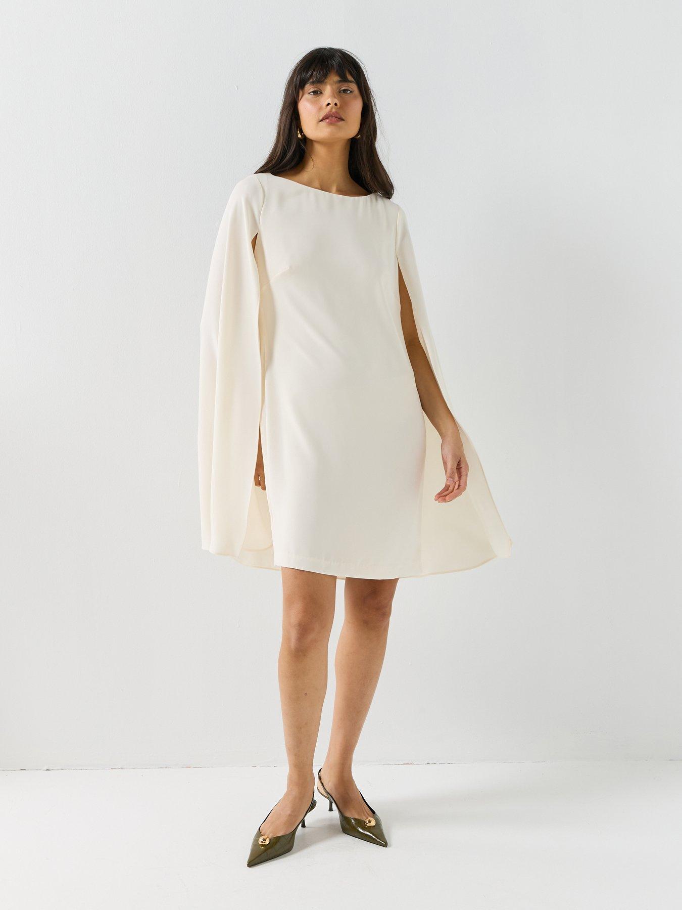 Lauren by Ralph Lauren Petra Long Sleeve Cocktail Cocktail Dress - White