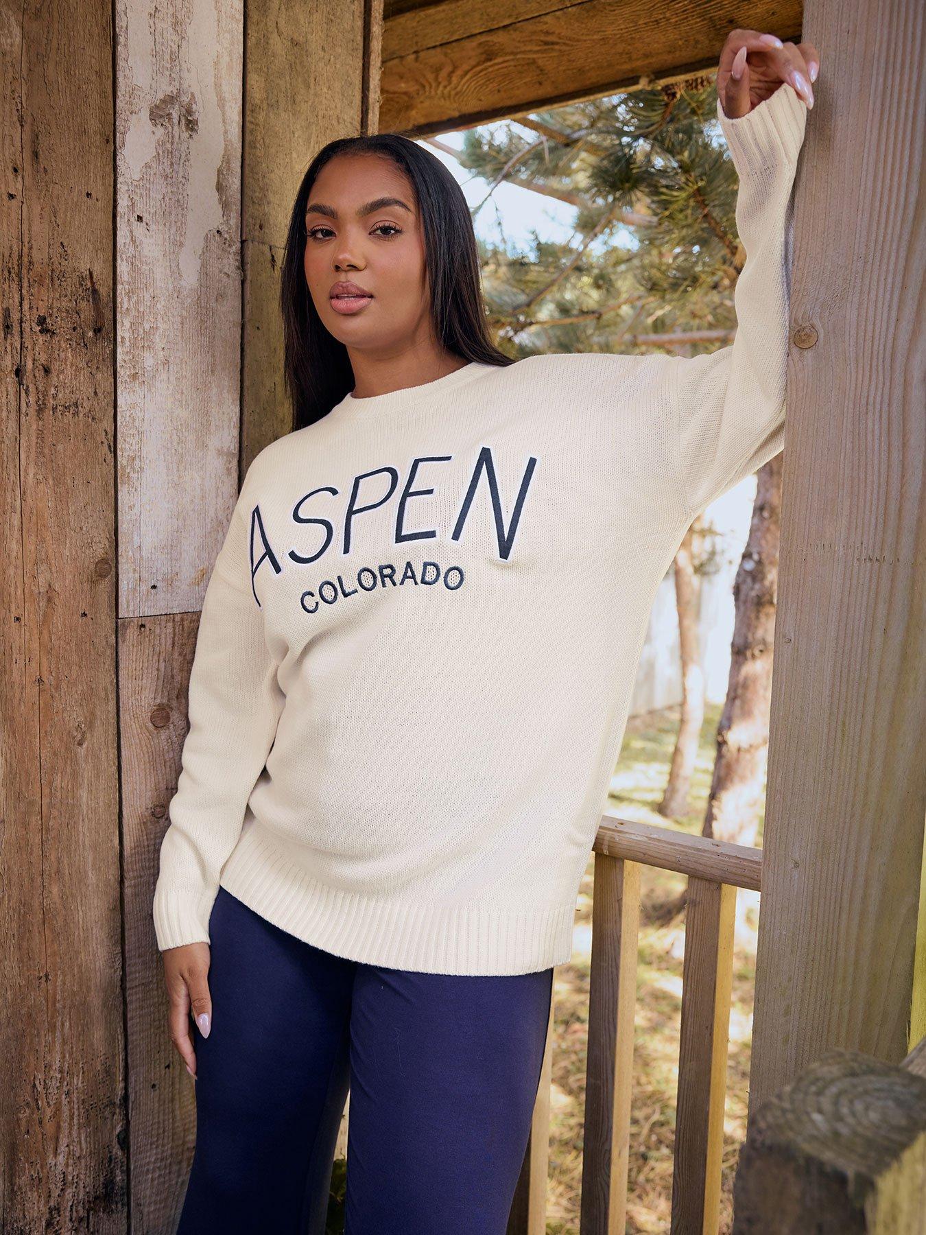 Yours Curve Aspen Colorado Jumper - Ivory