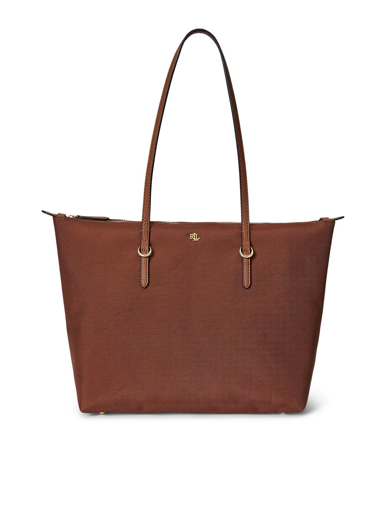 Lauren by Ralph Lauren Keaton Medium Nylon Tote Bag - Brown