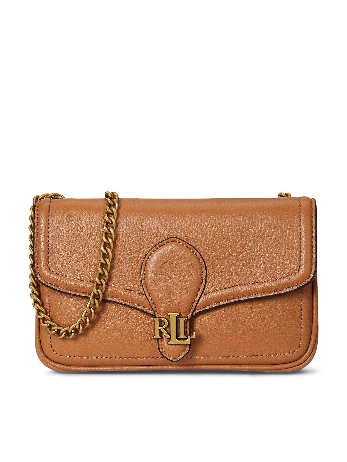 Lauren by Ralph Lauren Bradley Wallet Crossbody Chain Strap - Brown