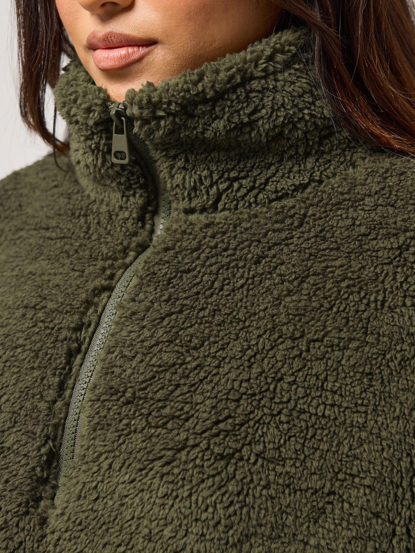 PixieGirl Petite Half Zip Fleece Green Very