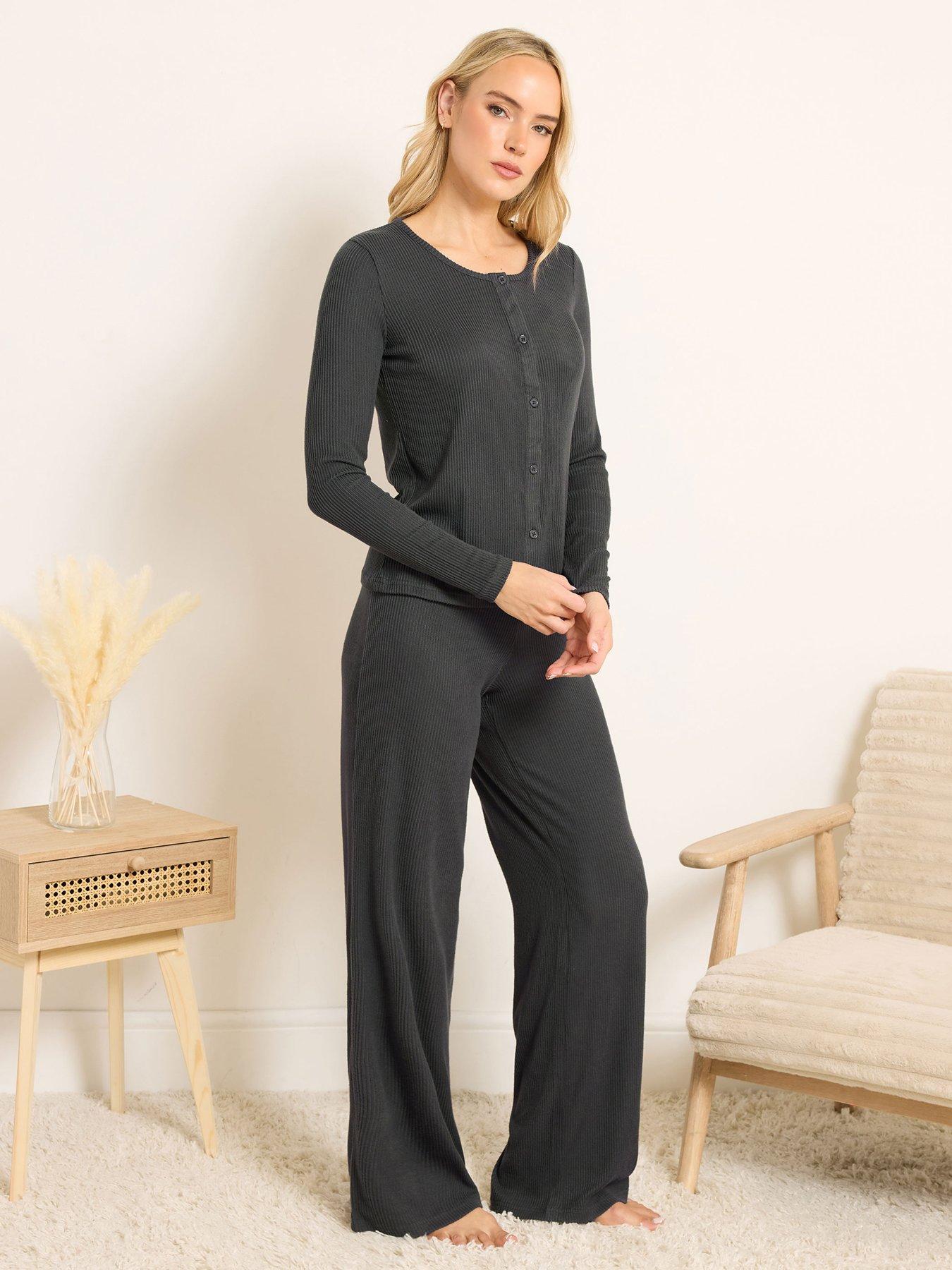 Image 3 of 6 of Long Tall Sally Tall Ribbed Cardigan - Grey