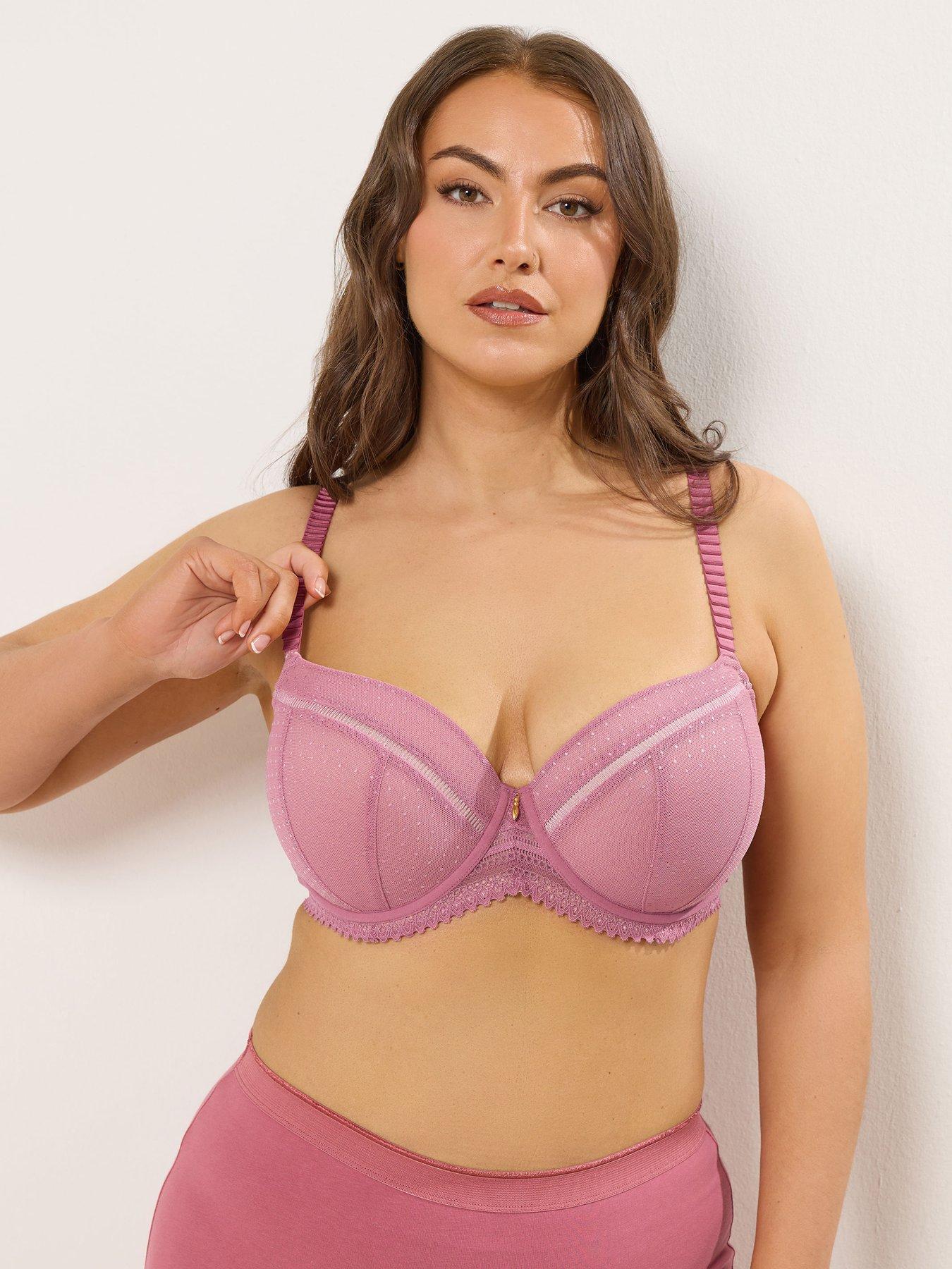Yours Curve Camila Padded Bra - Pink