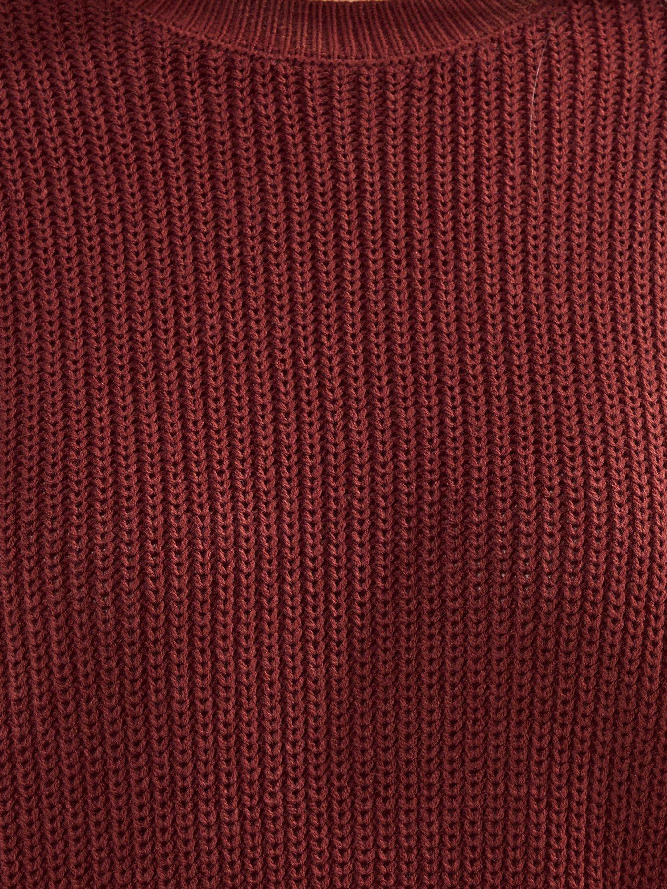 Yours Curve Drop Shoulder Jumper - Red | Very