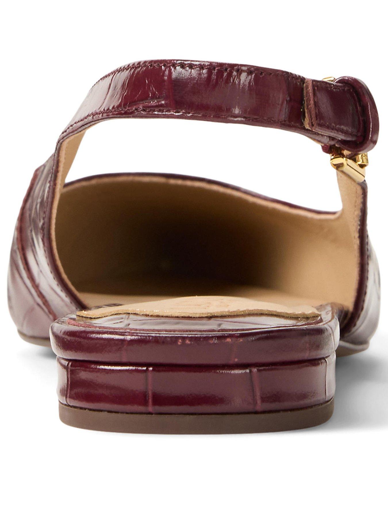 Image 3 of 4 of Lauren by Ralph Lauren London Sling Back Flats - Red