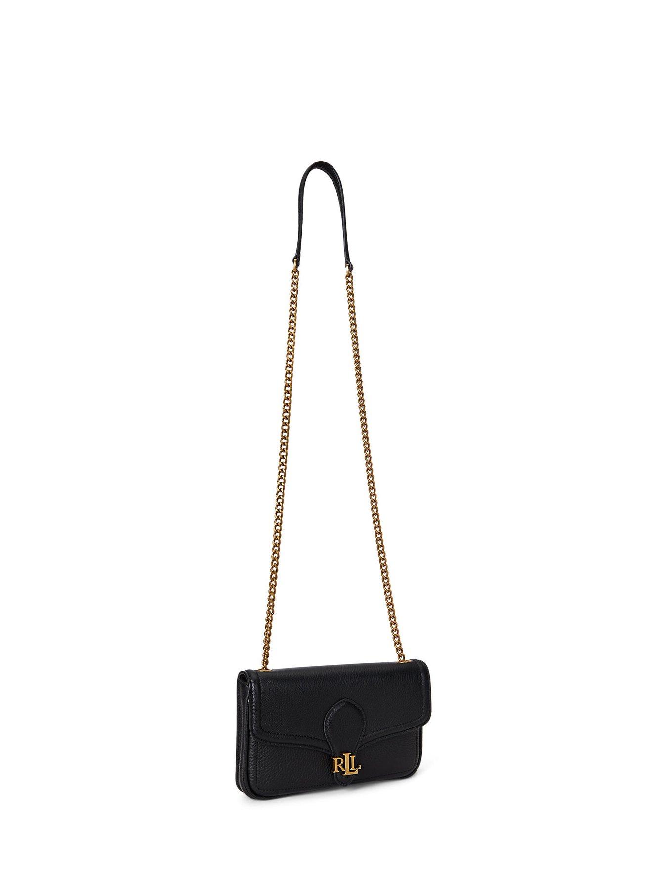 Image 3 of 3 of Lauren by Ralph Lauren Bradley Wallet with Chain Shoulder Strap - Black