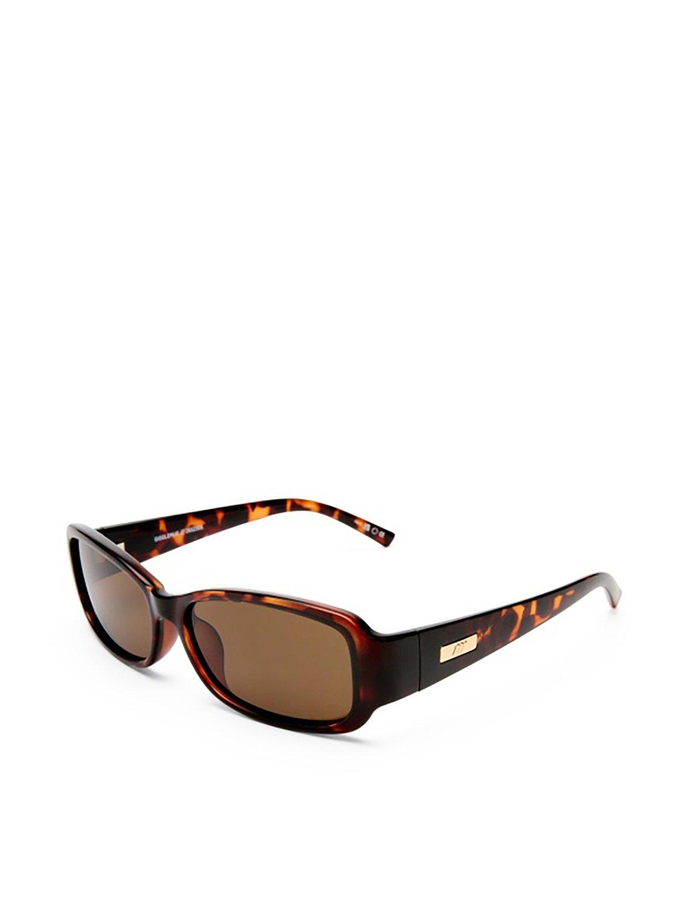 LE SPECS Gigglemug Rectangle Sunglasses - Tort