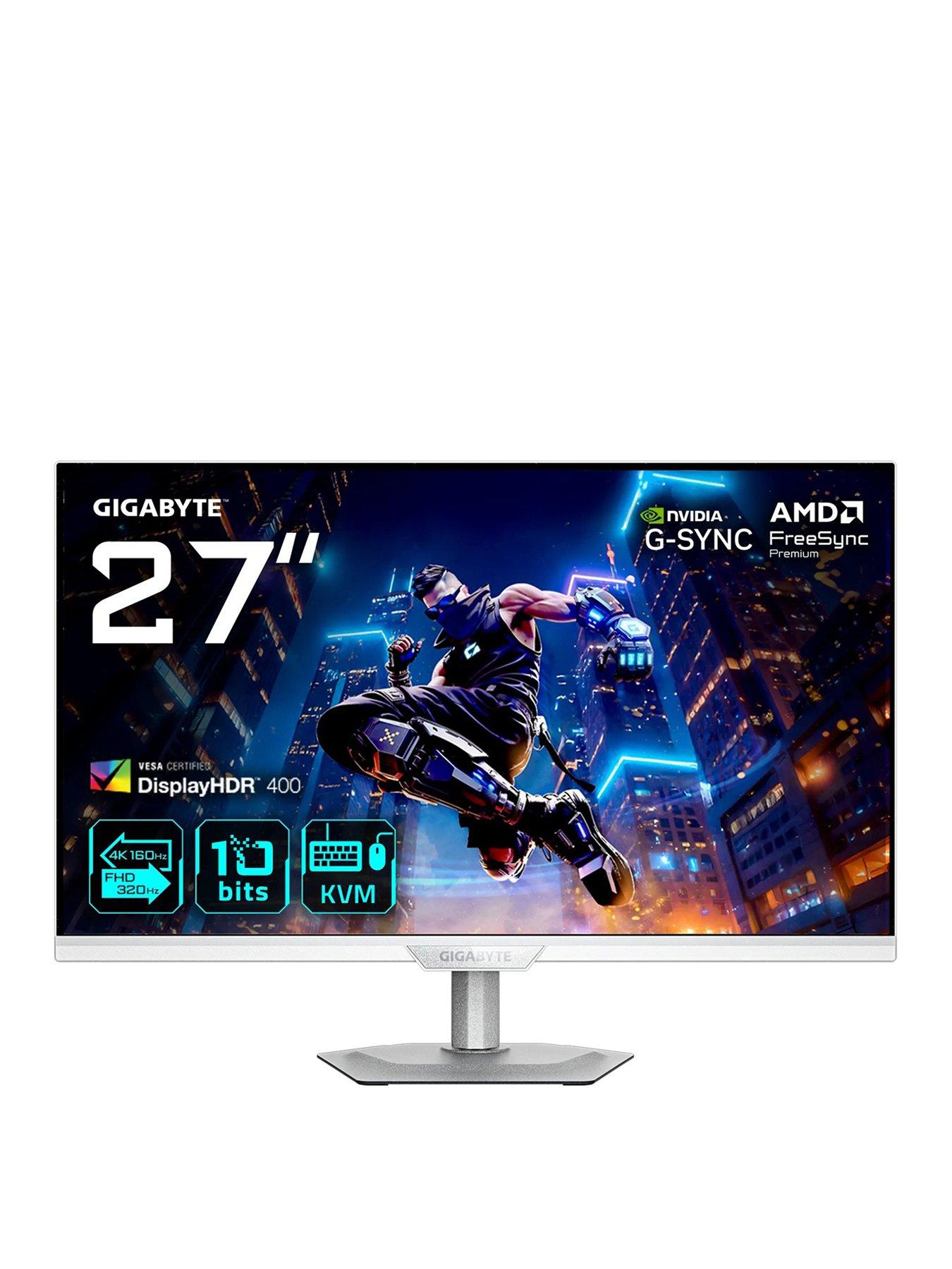 Image 1 of 6 of GIGABYTE M27UP ICE 27in 160/320 Hz IPS Gaming Monitor