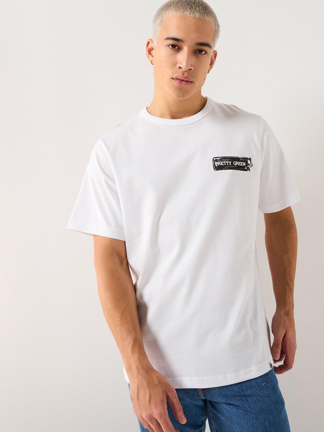 Pretty Green Lighter Back Graphic T-shirt - White