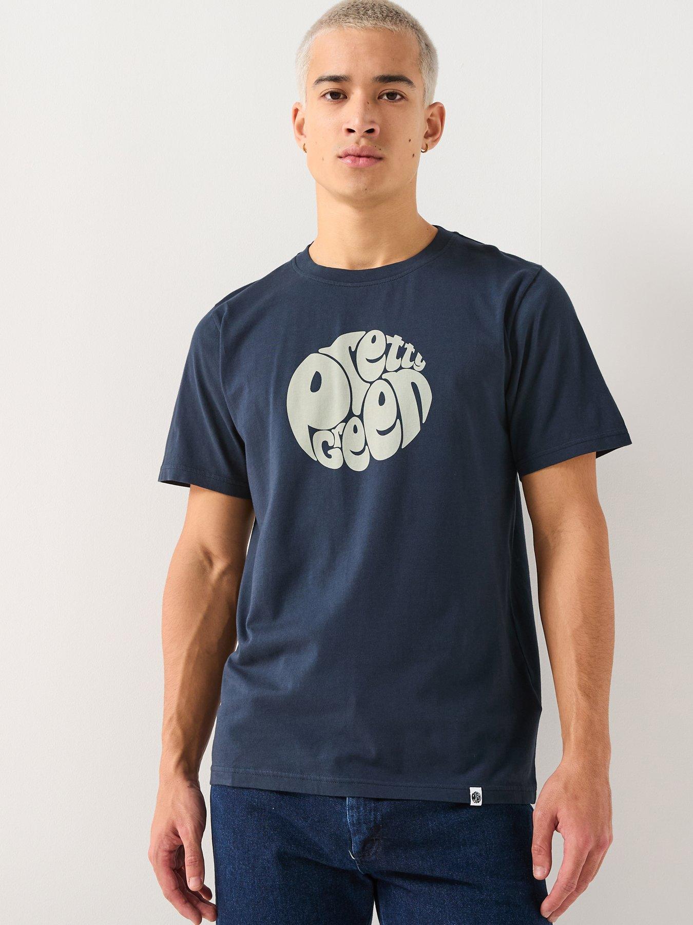 Pretty Green Gillespie Logo T-shirt - Navy