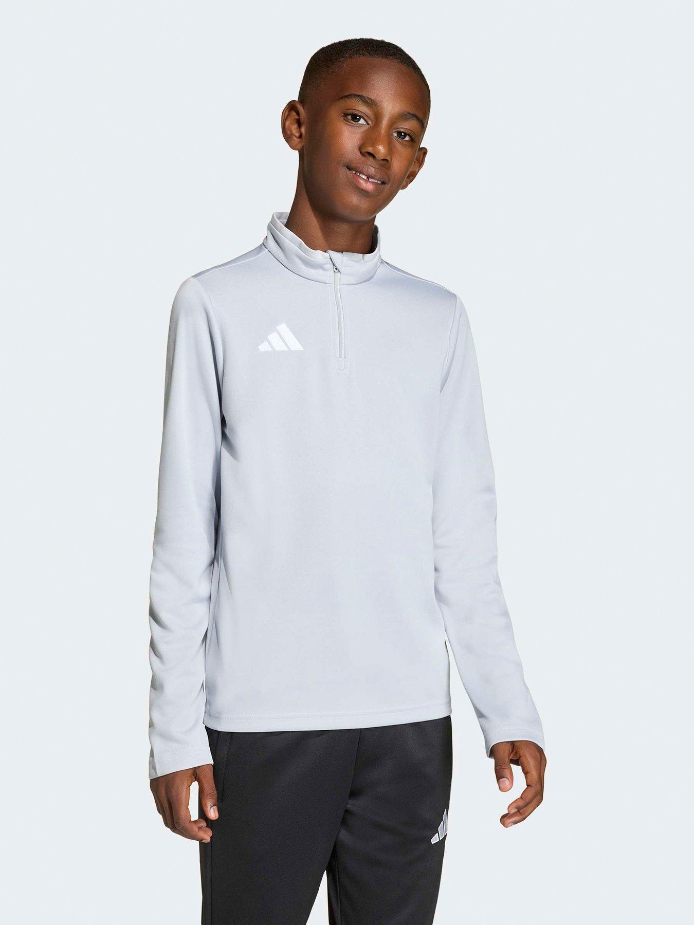 adidas Junior Football Entrada 26 Training Top, Tmlggr/White, Size 11-12 Years