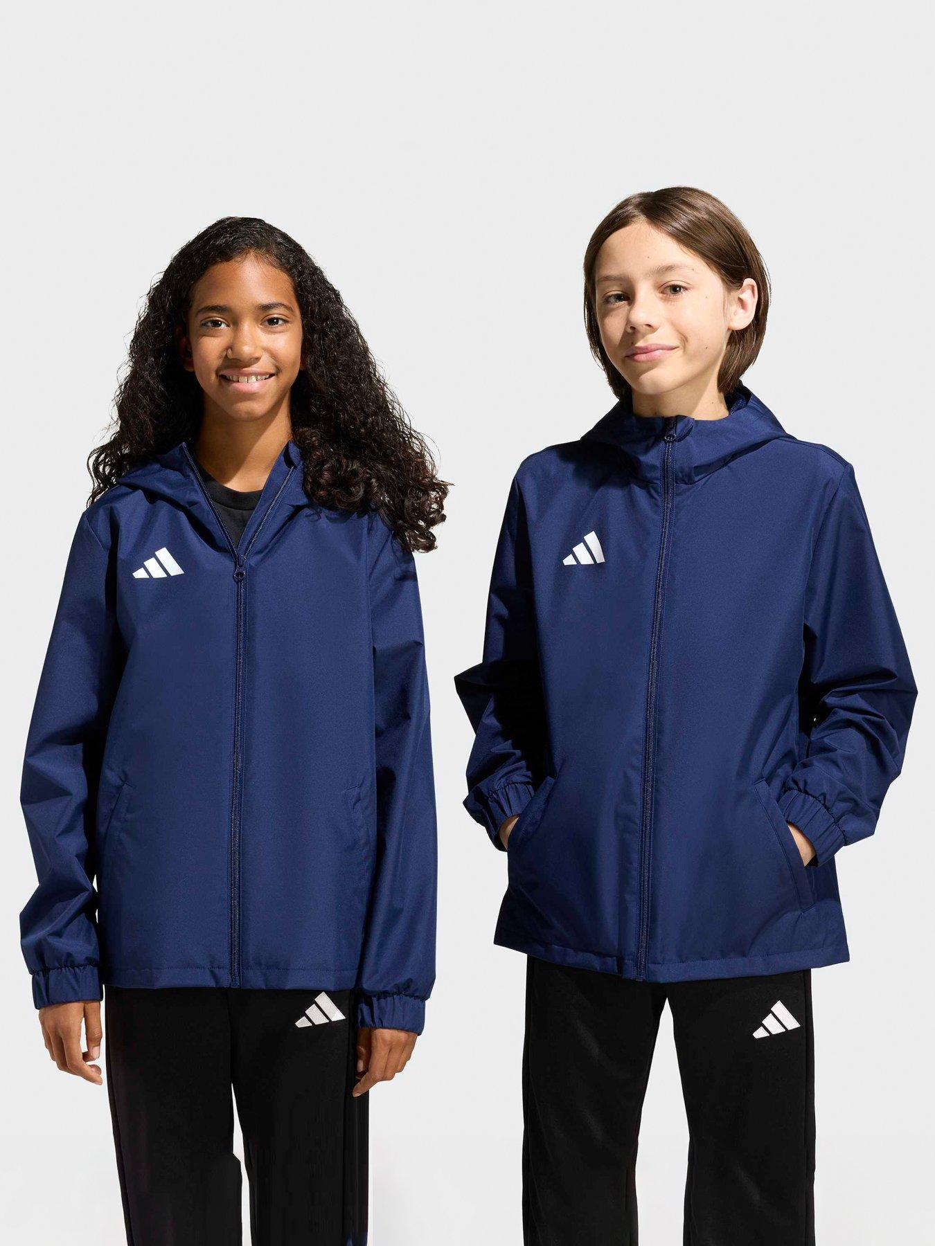 Image 1 of 6 of adidas Junior Entrada 26 All Weather Football Jacket - Navy