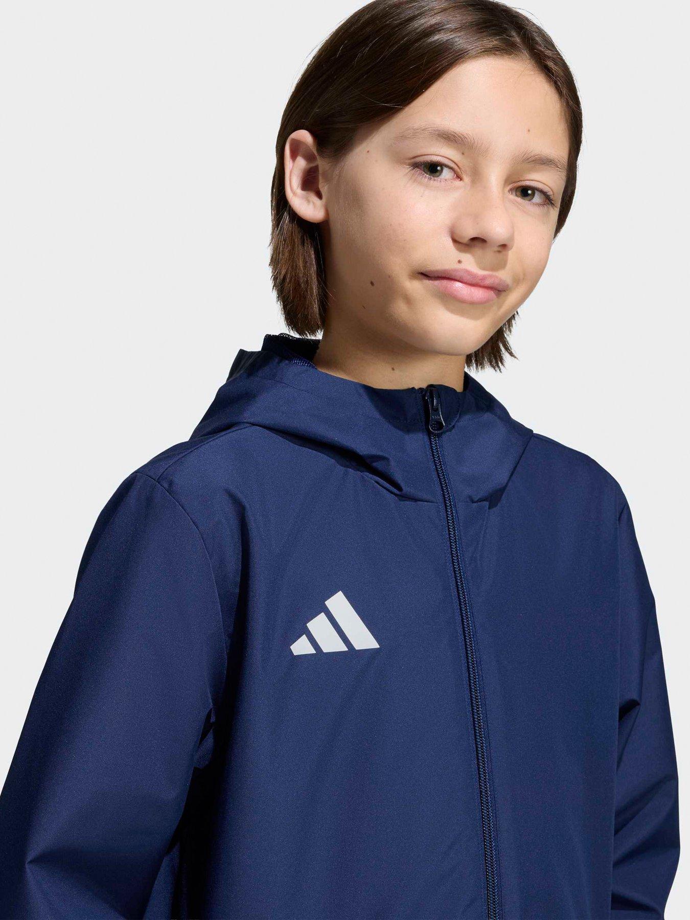 Image 4 of 6 of adidas Junior Entrada 26 All Weather Football Jacket - Navy