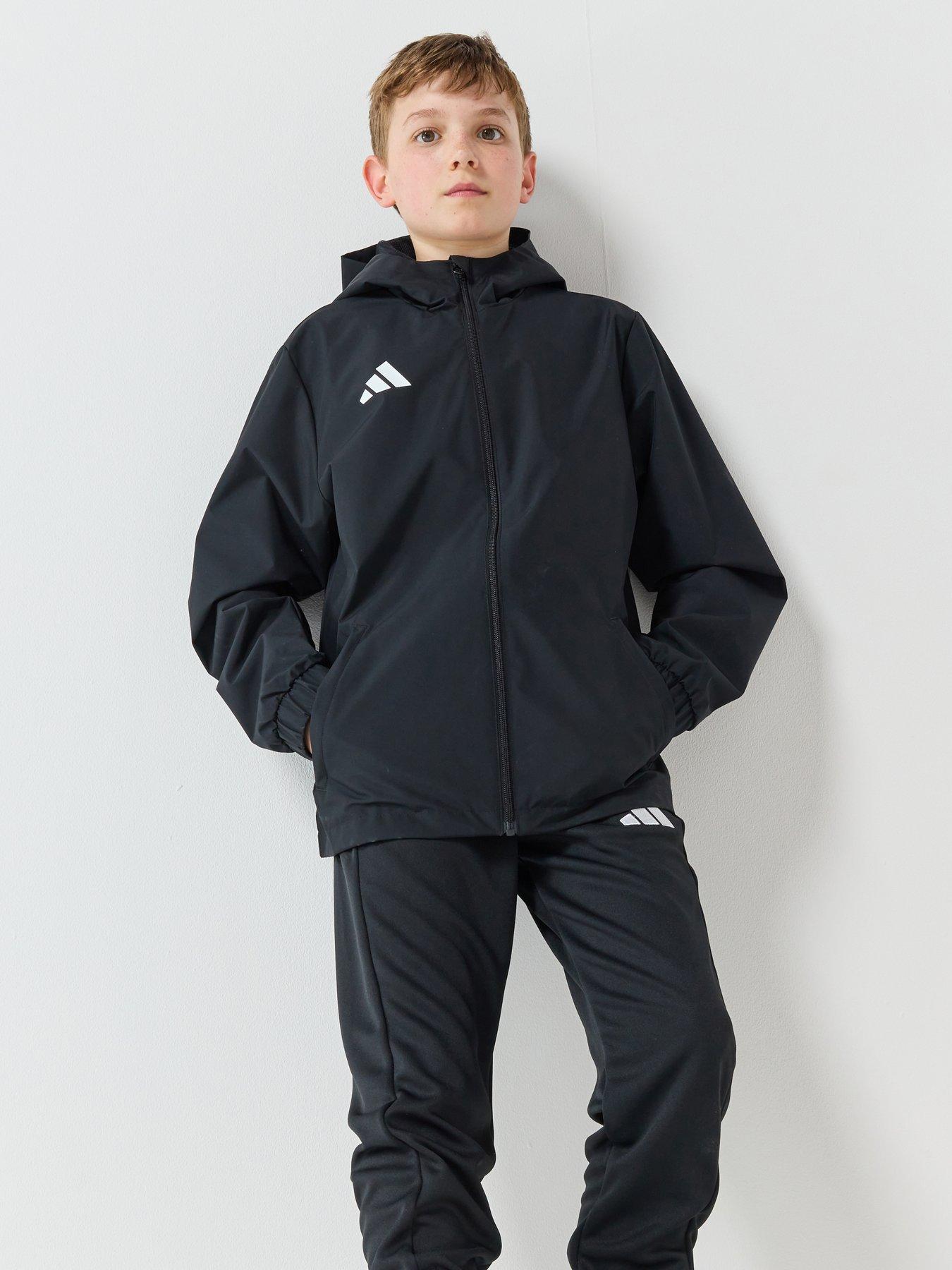 Adidas Junior Entrada 26 All Weather Football Jacket - Black