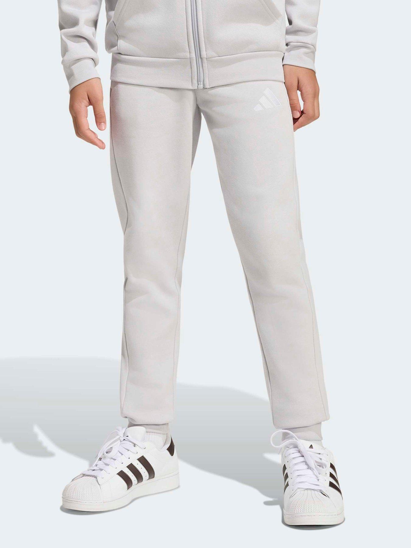 adidas Junior Entrada 26 Football Sweat Pants, Tmlggr/White, Size 13-14 Years