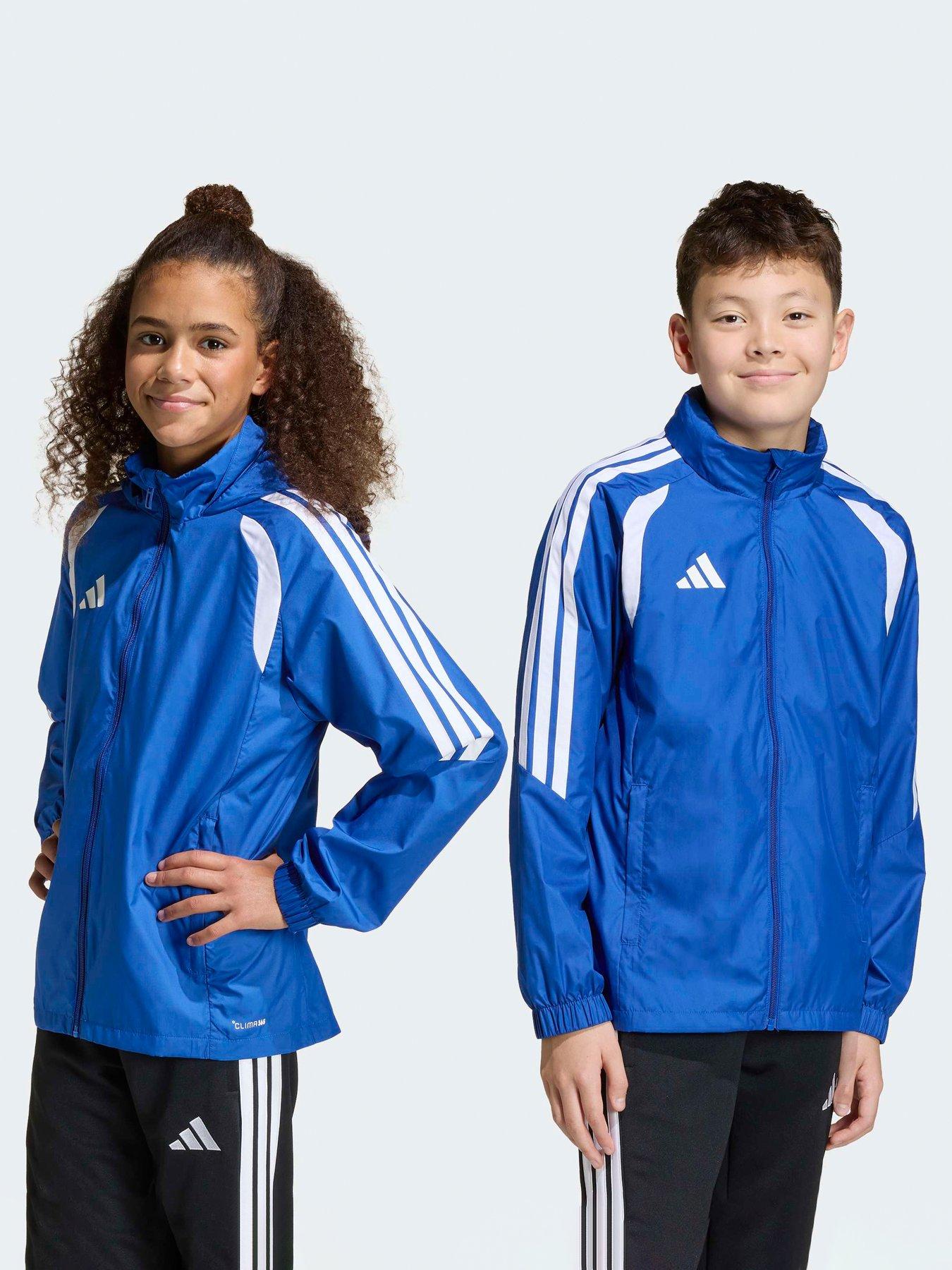 adidas: Junior Tiro 26 Football Windbreaker Jacket - Blue