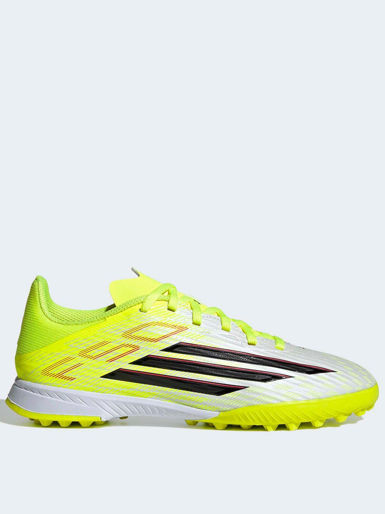adidas Junior F50 League Astro Turf Football Boot, Tesoye/Cblack/Lucred, Size 4 Older