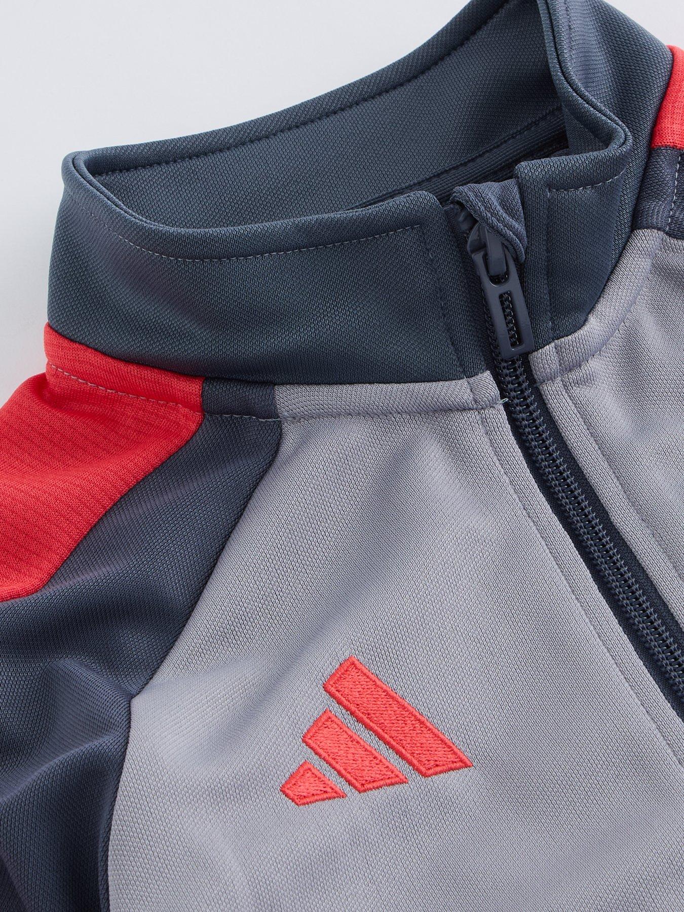 Image 3 of 4 of adidas Junior Tiro Football Tracksuit - Grey