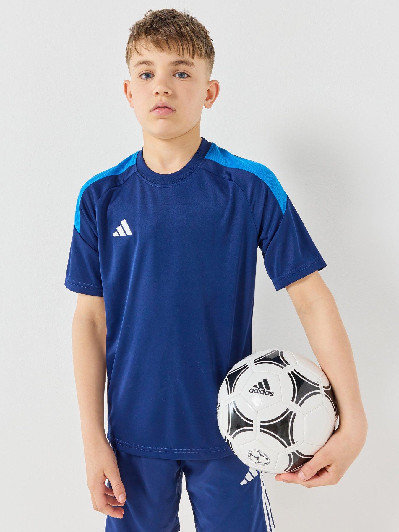 adidas Junior Tiro 26 Football Training Top, Dkblue/Broyal/White, Size 7-8 Years