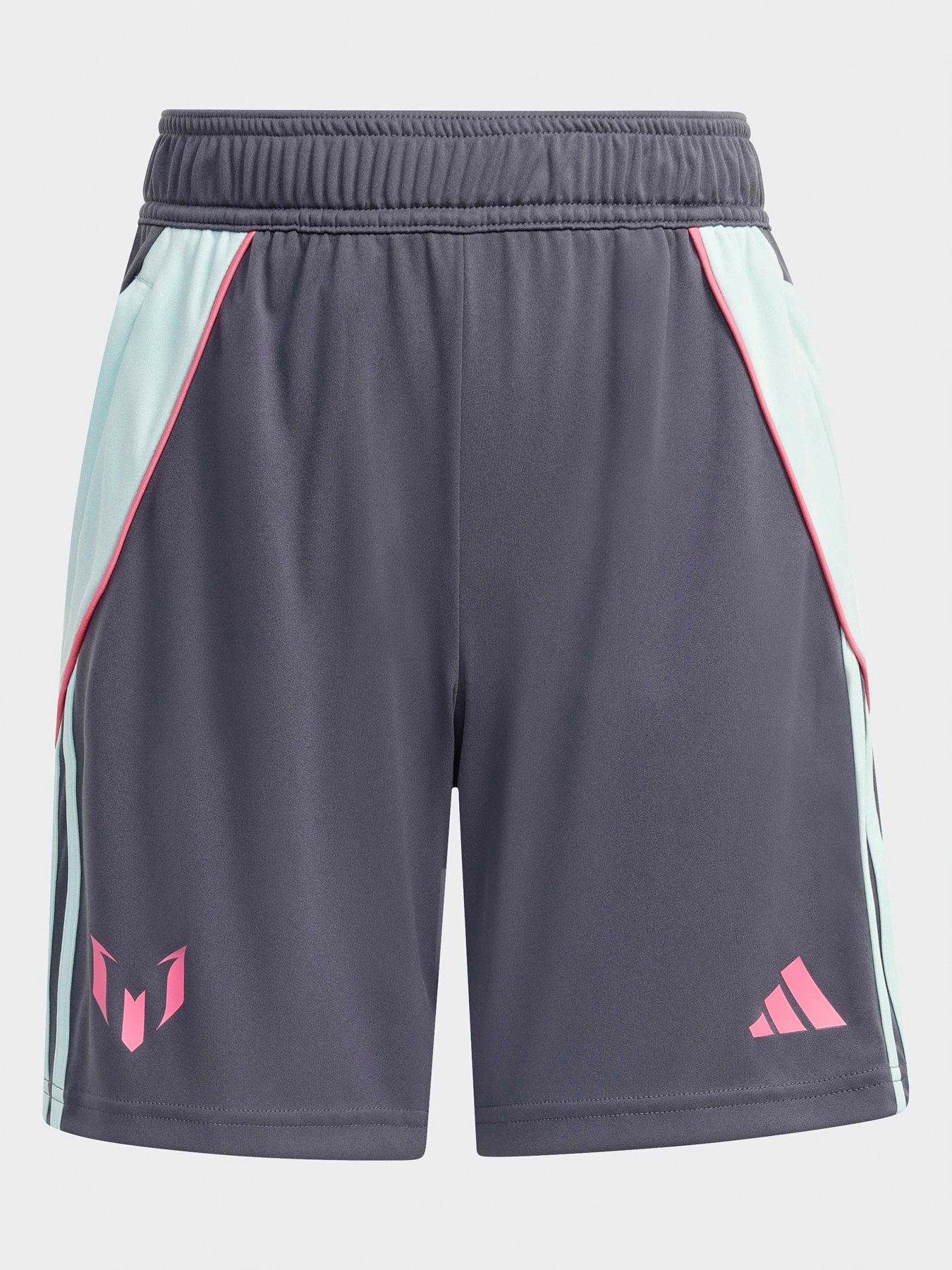 adidas Junior Messi Football Shorts - Grey | Very