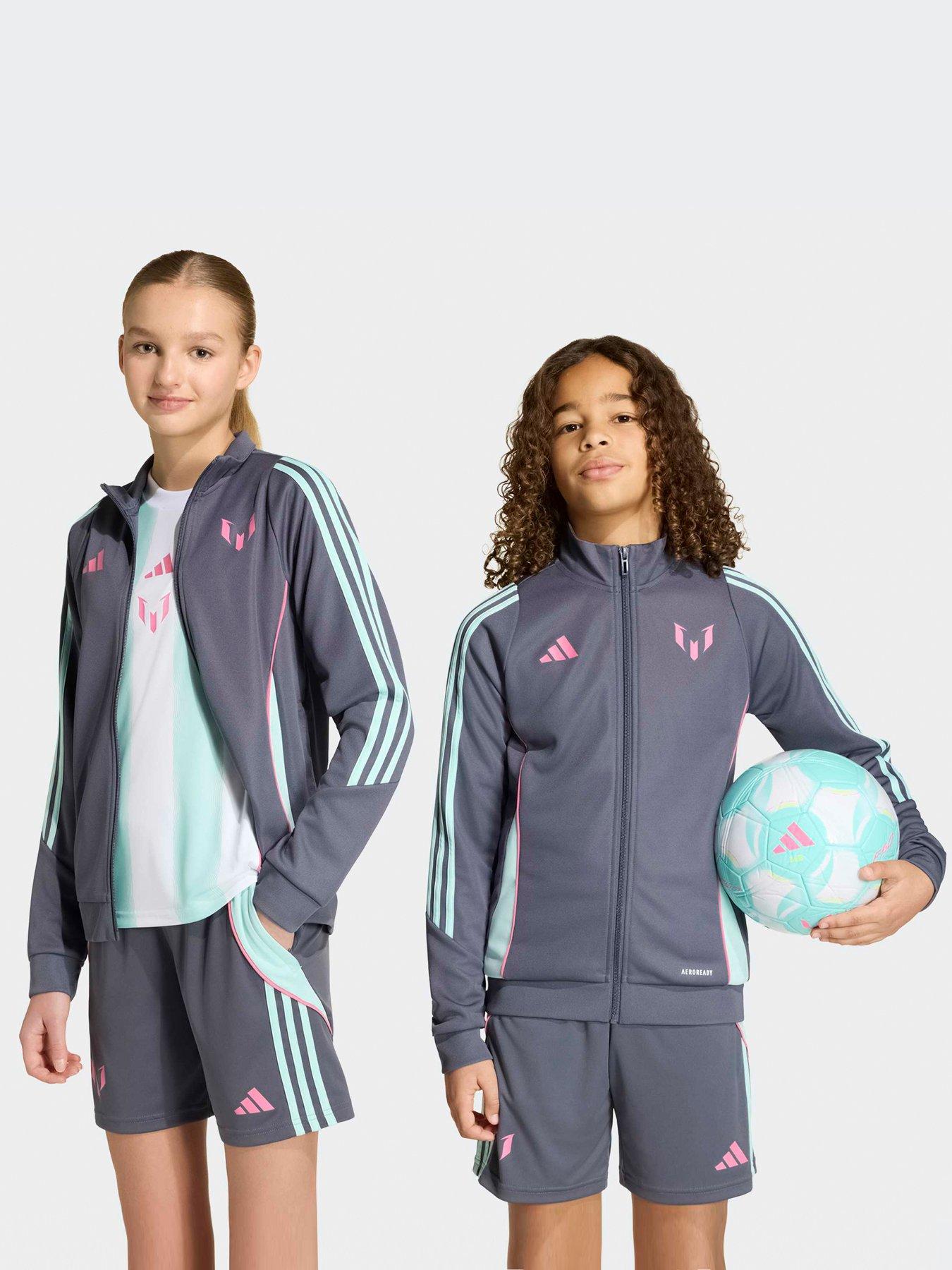 Adidas Junior Messi Football Jacket - Aurora Onix