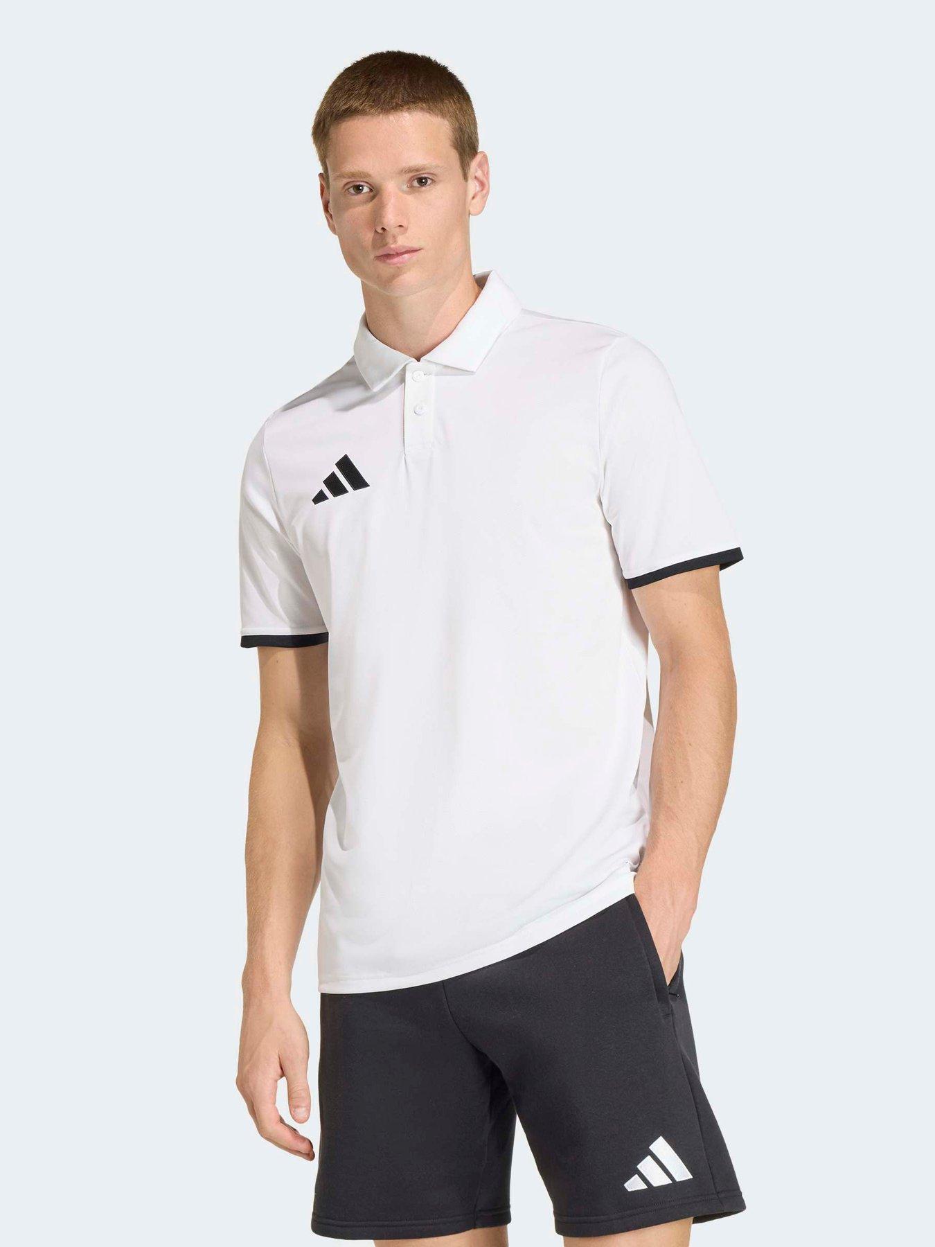 adidas Mens Football Entrada 26 Polo Shirt - White