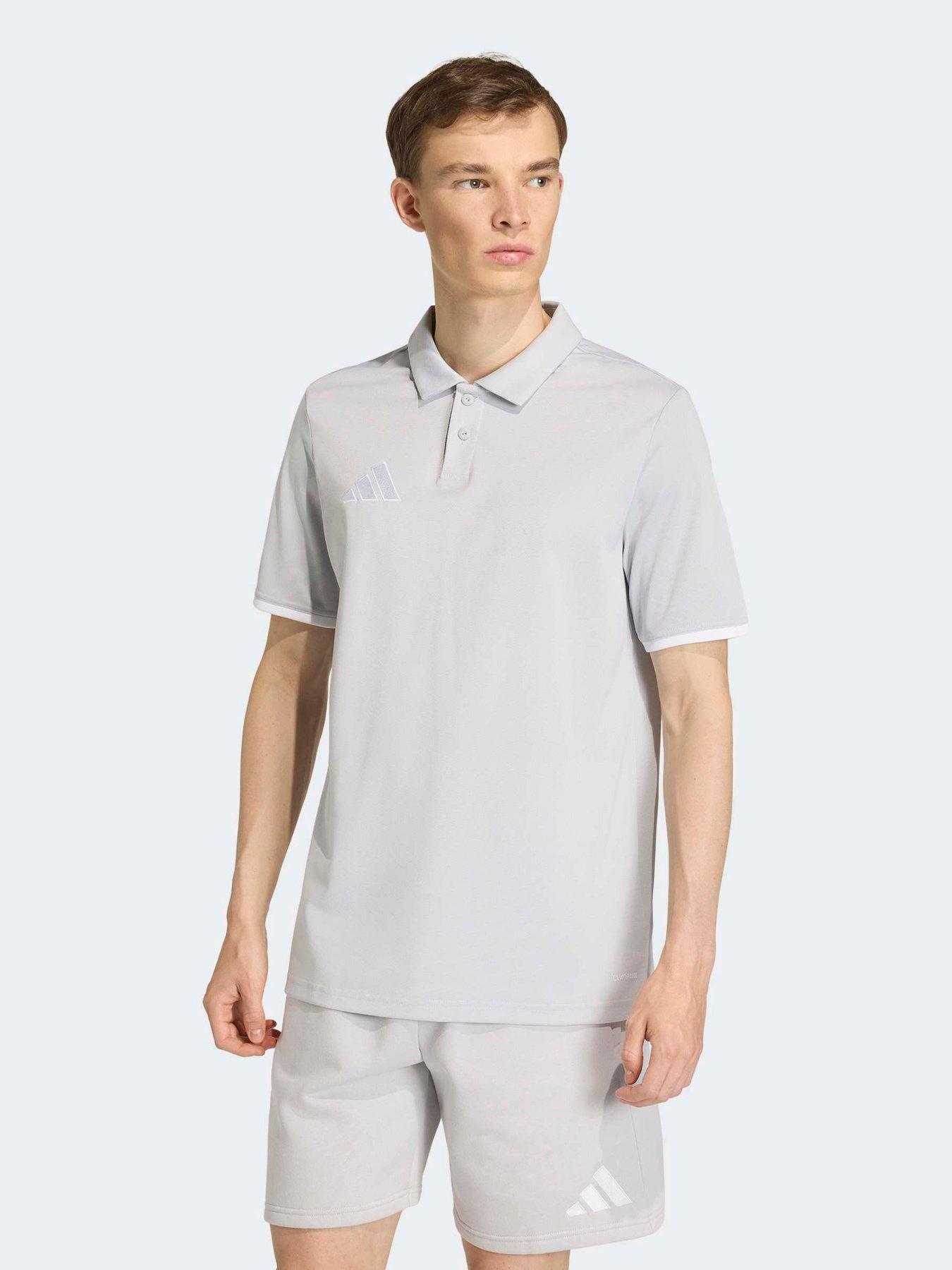 Adidas Mens Football Entrada 26 Polo Shirt - Grey