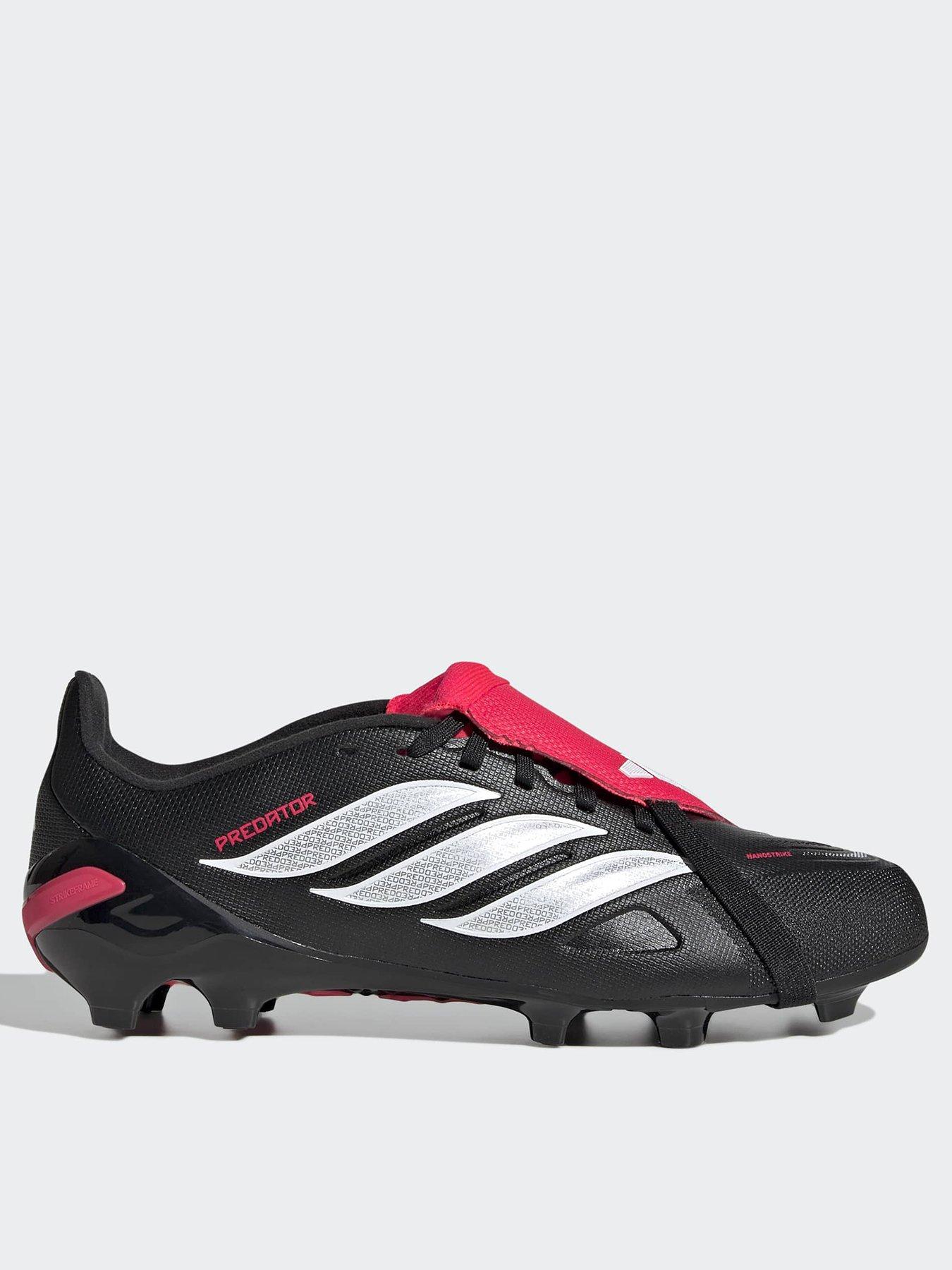 adidas Junior Predator League Fold-Over Tongue Firm Ground Football Boot - Black