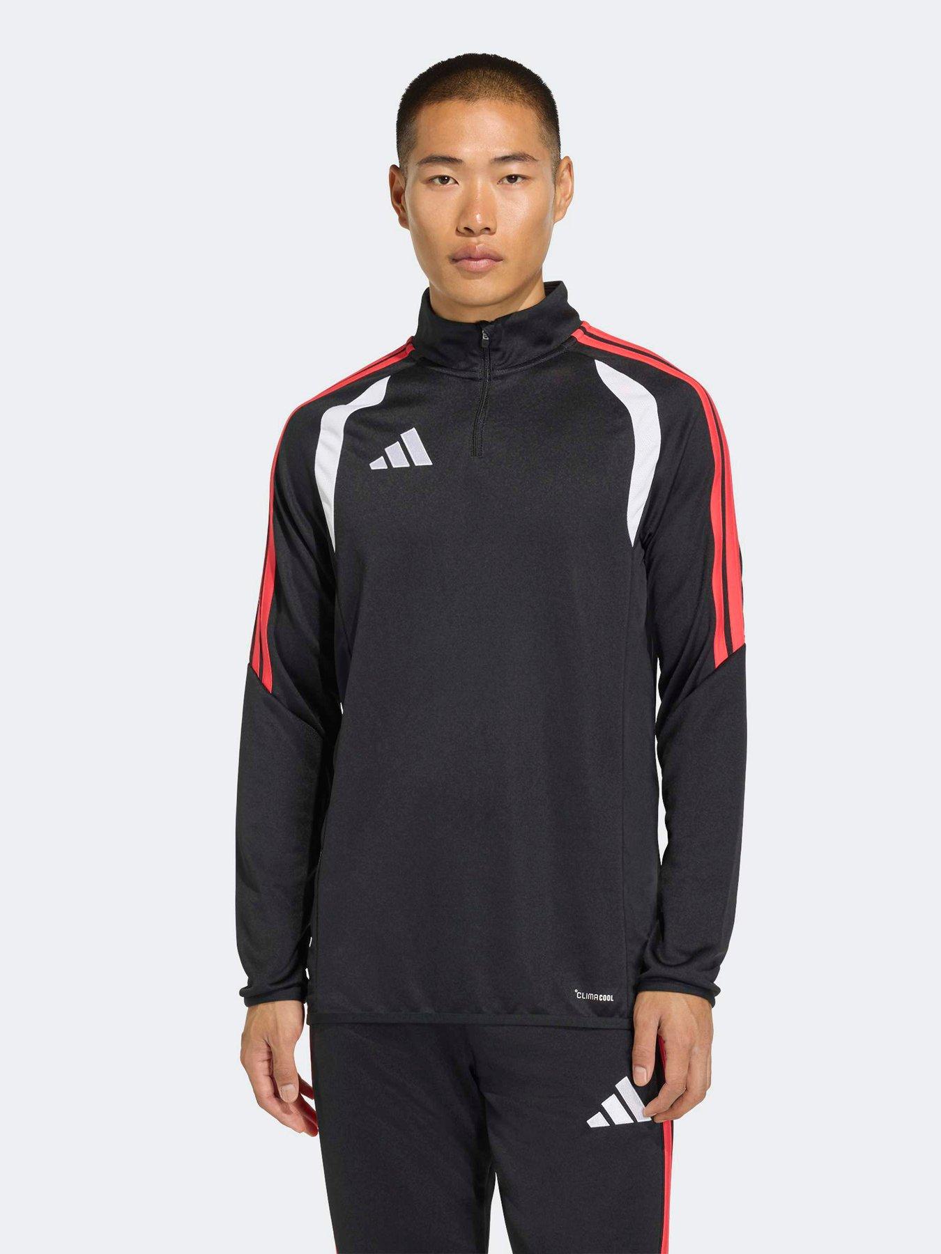 adidas Mens Tiro 26 Football 1/4 Zip Top - Black