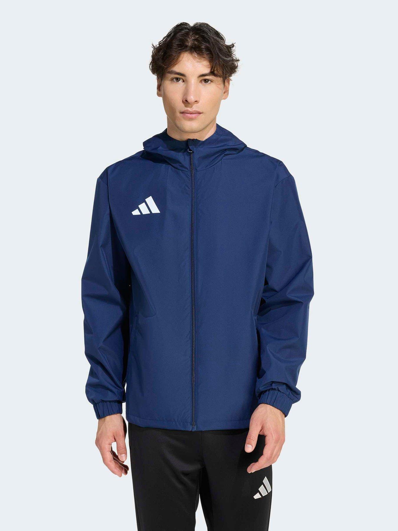 adidas Mens Entrada 26 Football Jacket, Navy, Size L, Men