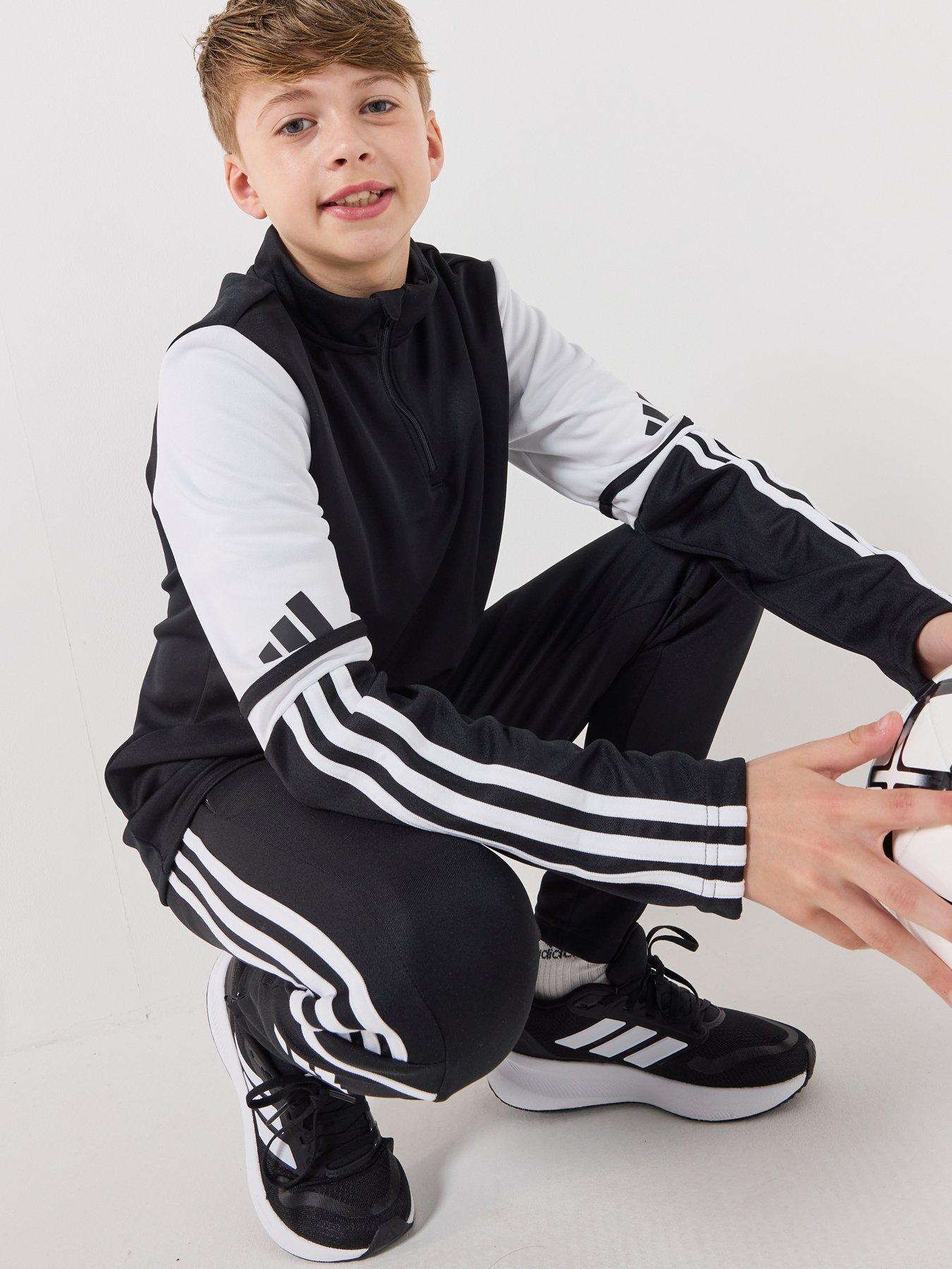 Image 1 of 7 of adidas Junior Squadra 25 Football 1/4 Zip Top - Black