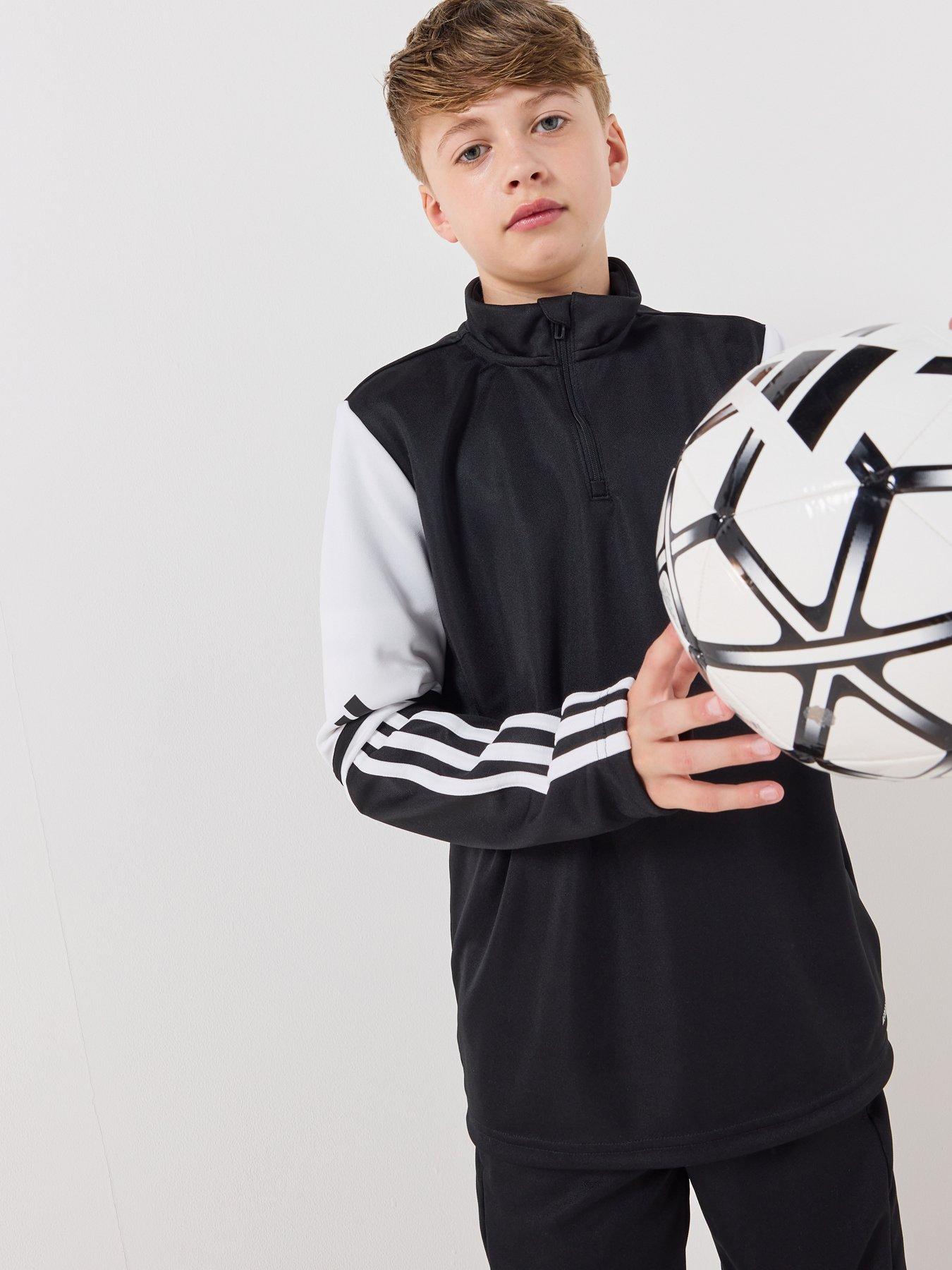 Image 5 of 7 of adidas Junior Squadra 25 Football 1/4 Zip Top - Black