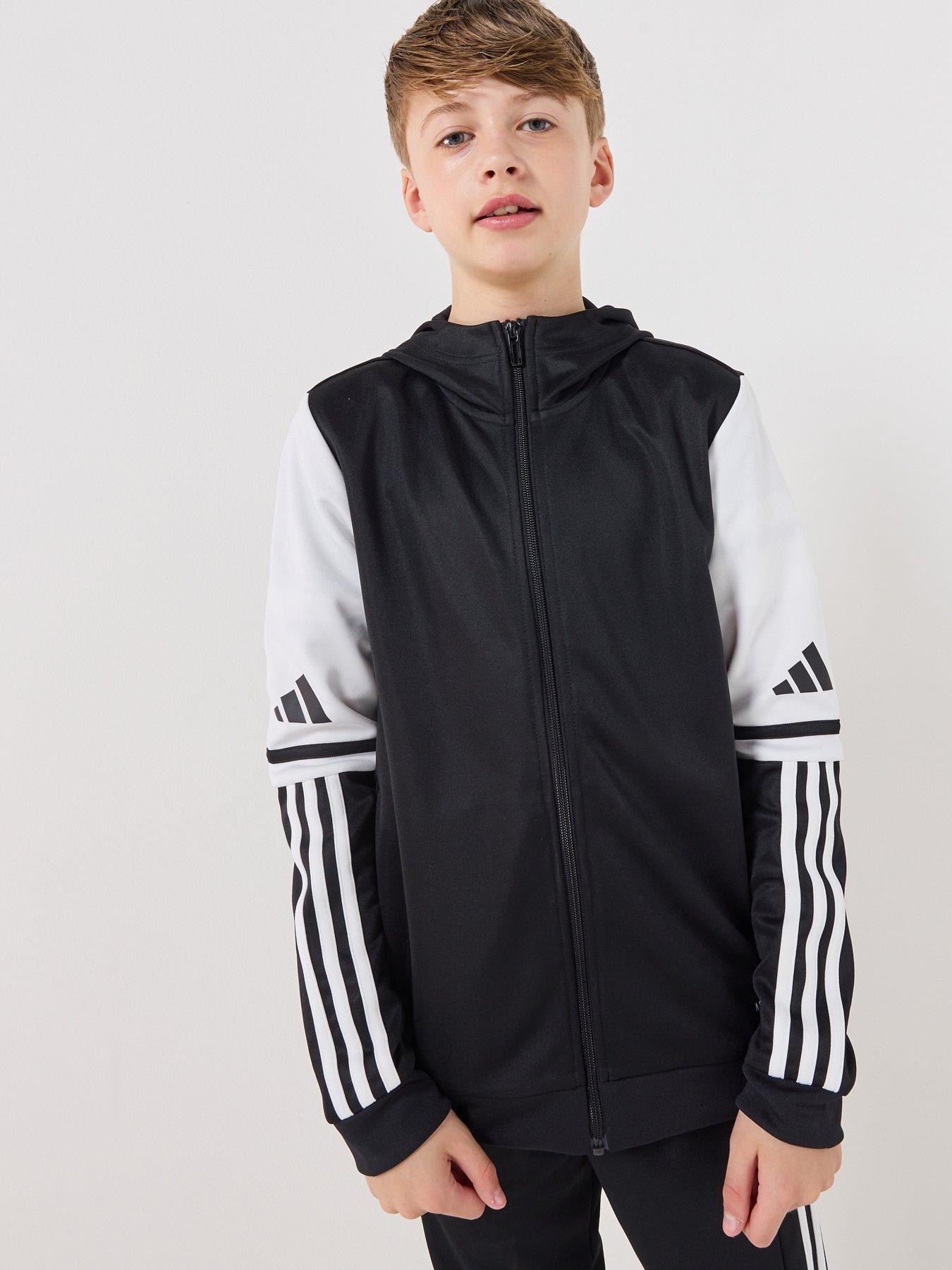 adidas Junior Squadra 25 Football Hooded Track Top - Black