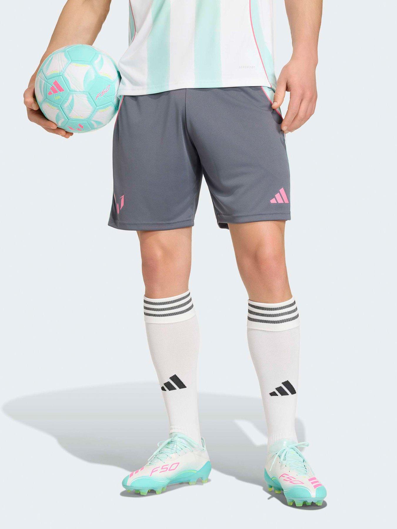 adidas Mens Messi Football Training Shorts - Grey