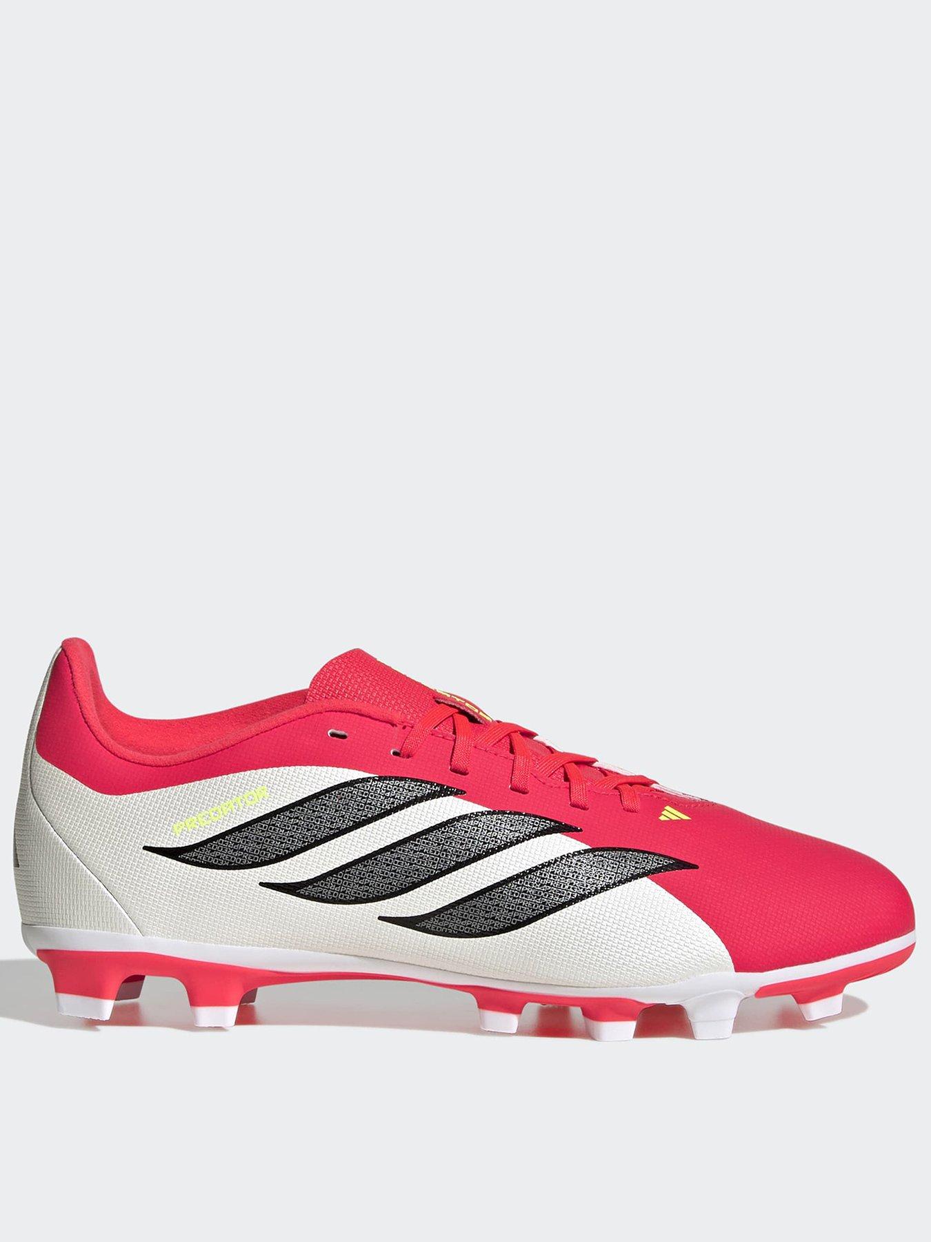 Adidas Junior Predator Club Firm Ground Football Boot - Lucid Red