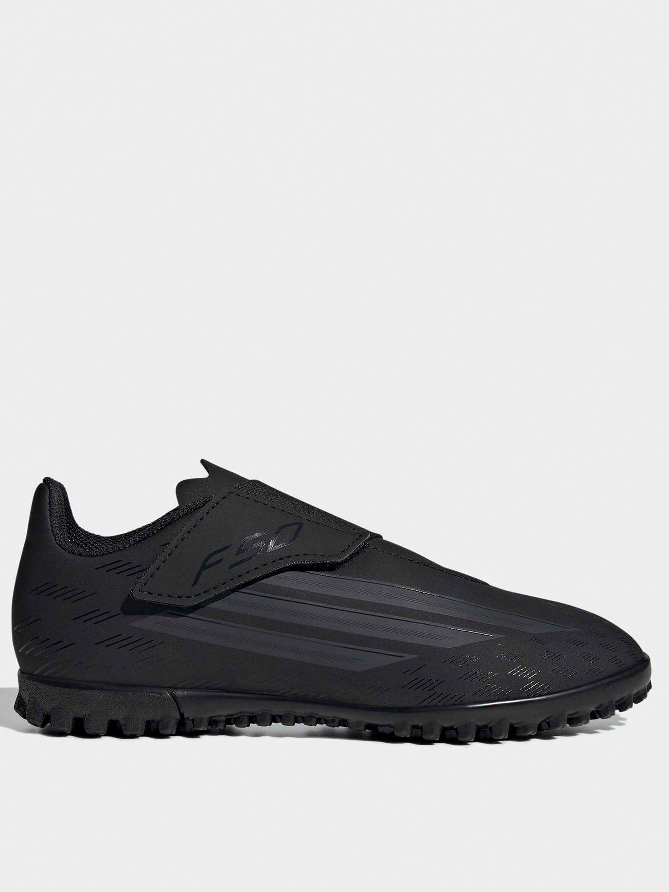 adidas Junior F50 Club Velcro Firm Ground Football Boot - Black