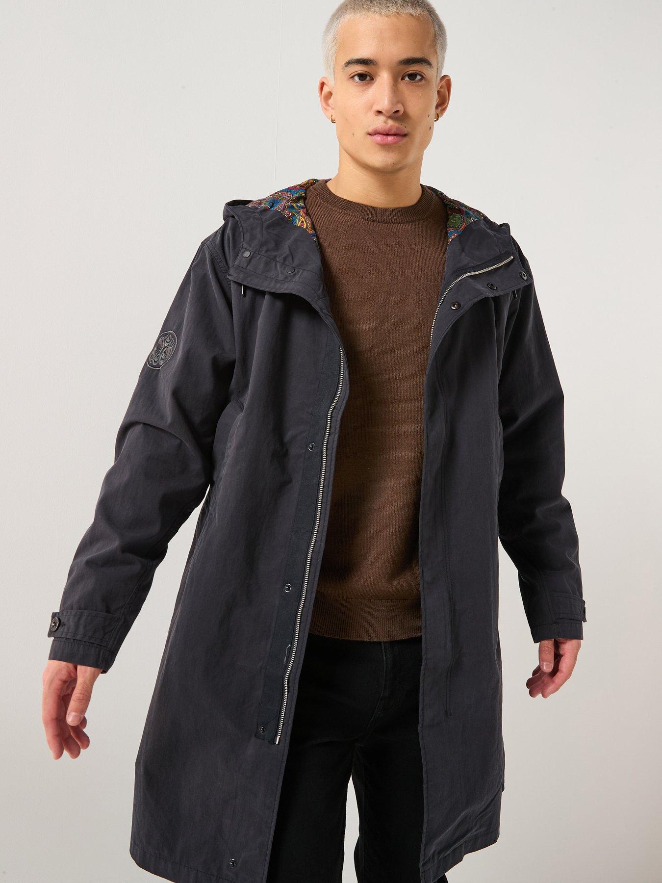Pretty Green Feltham Parka Coat - Black