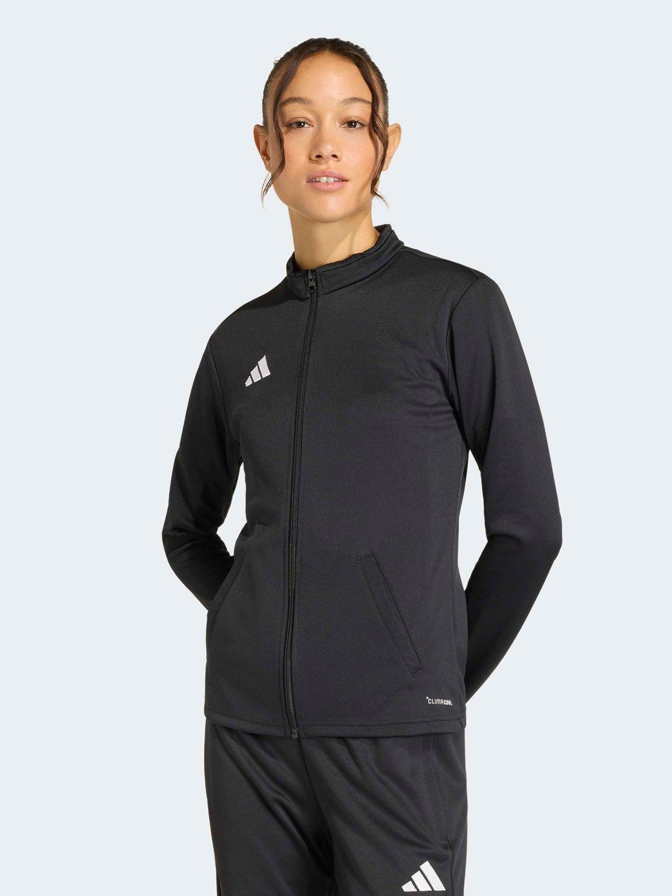 adidas Womens Entrada 26 Football Tracksuit Top, Black/White, Size Xl, Women