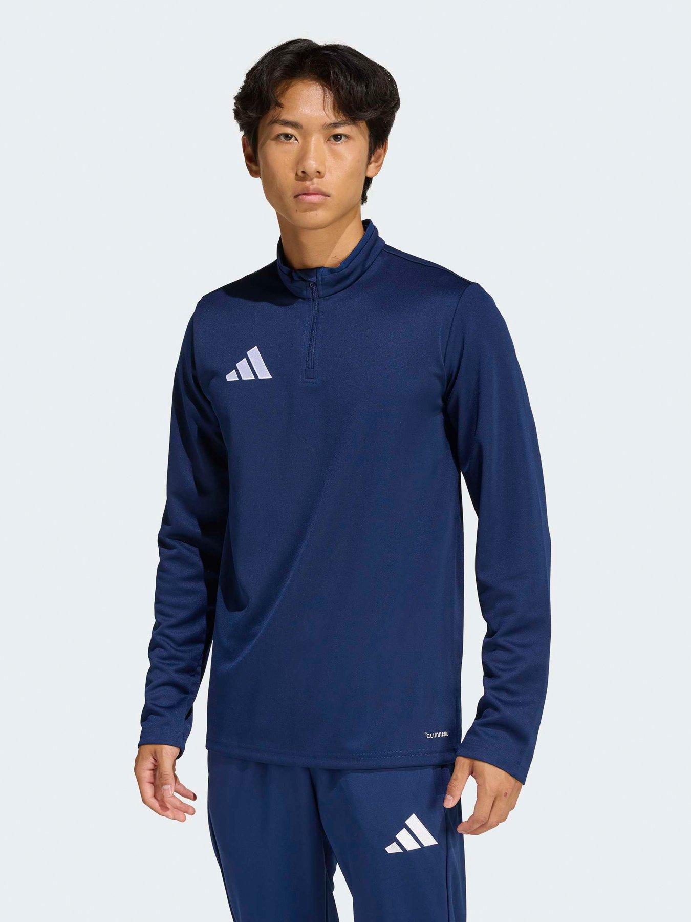 adidas Mens Football Entrada 26 1/4 Zip Training Top - Navy
