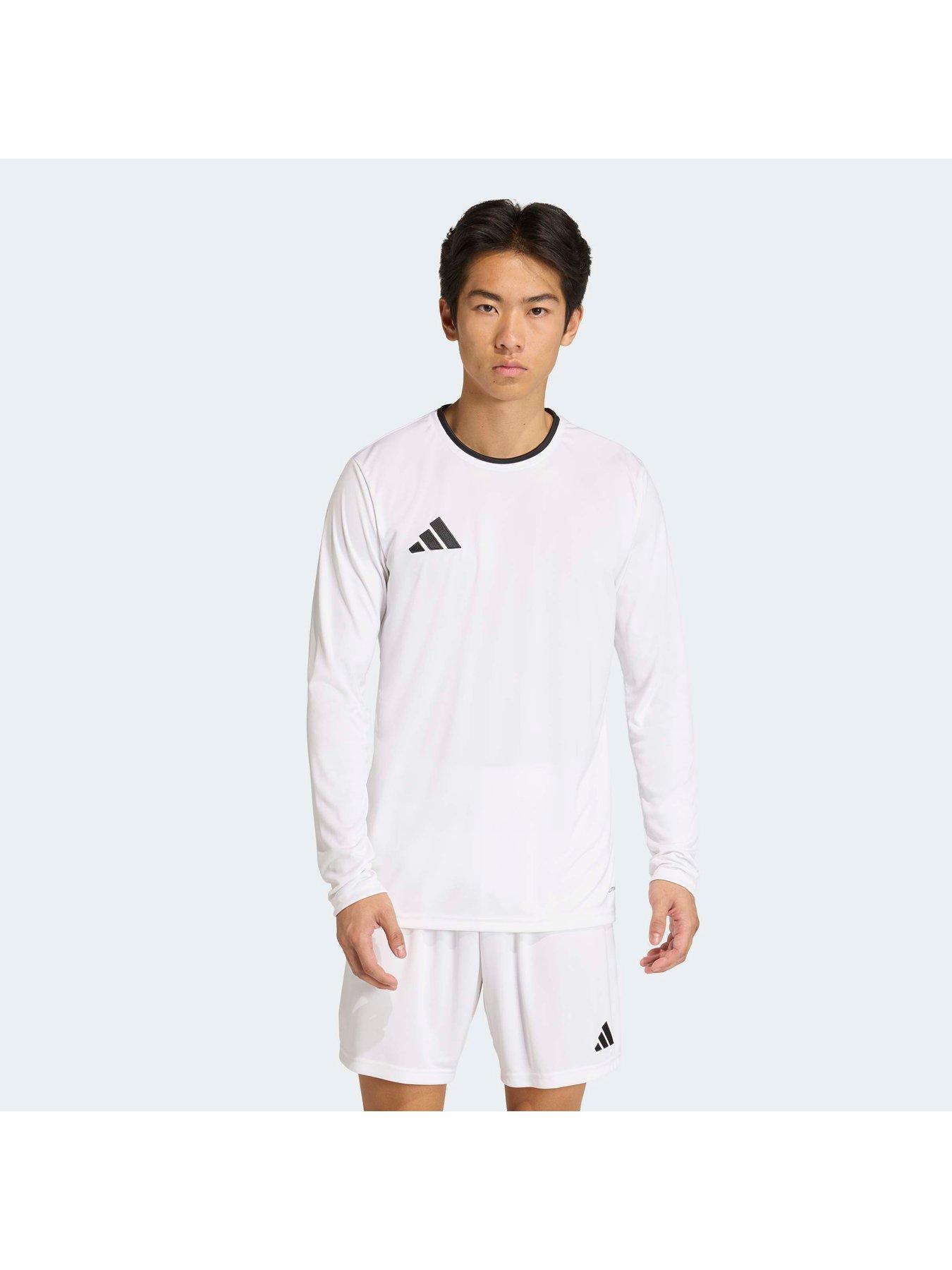 adidas Mens Entrada 26 Long Sleeve Jersey - White