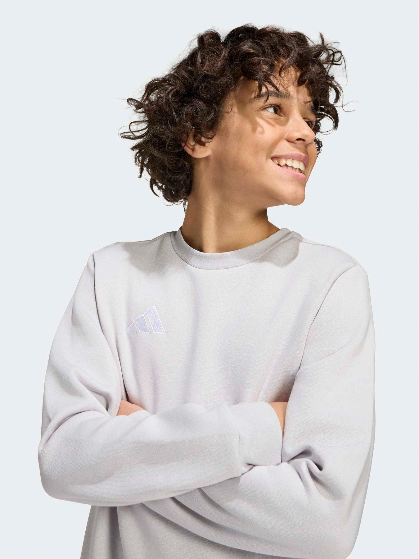 Image 5 of 5 of adidas Junior Football Entrada 26 Sweat Top - Grey