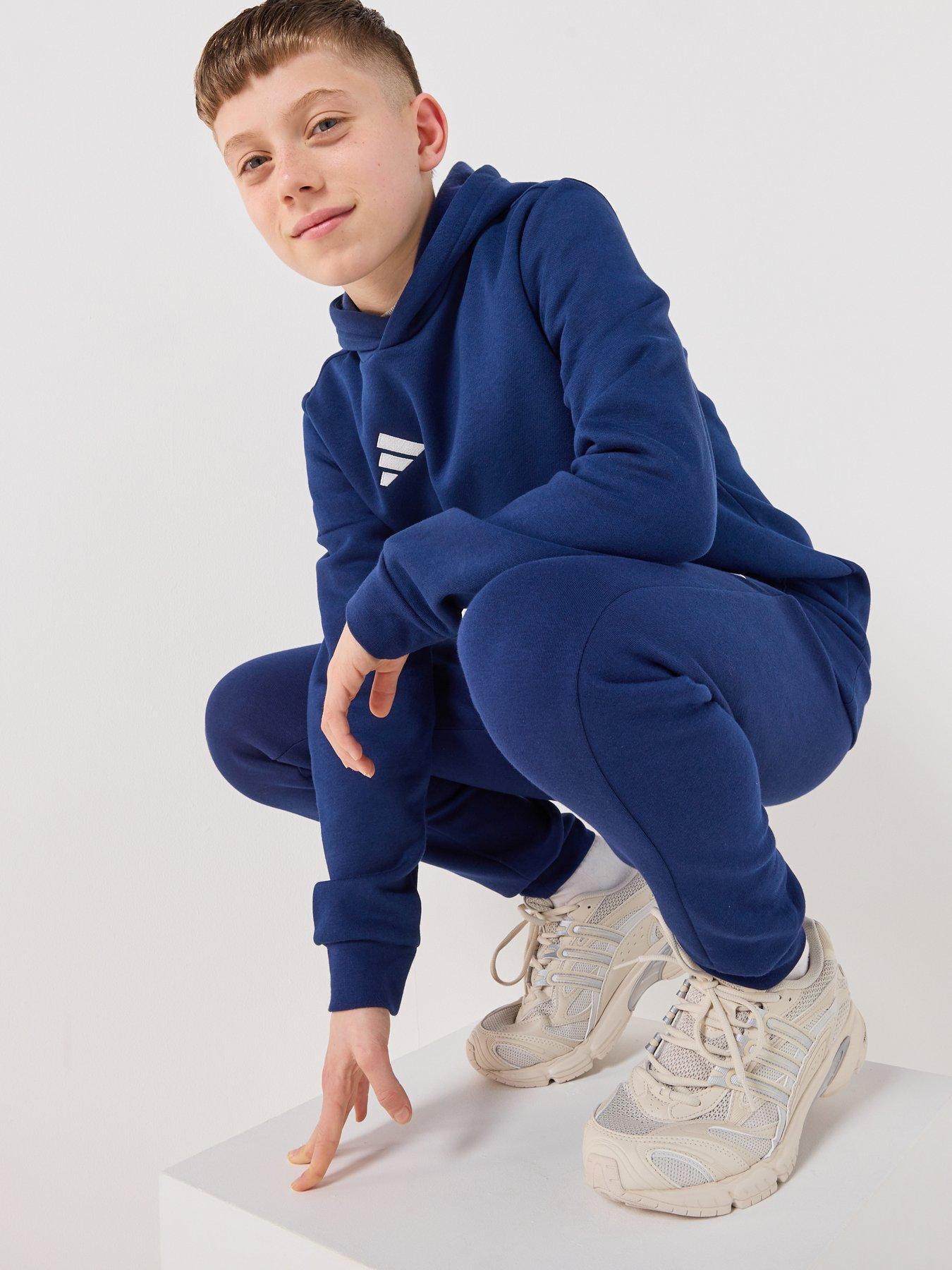Image 4 of 7 of adidas Junior Entrada 26 Hoodie - Navy