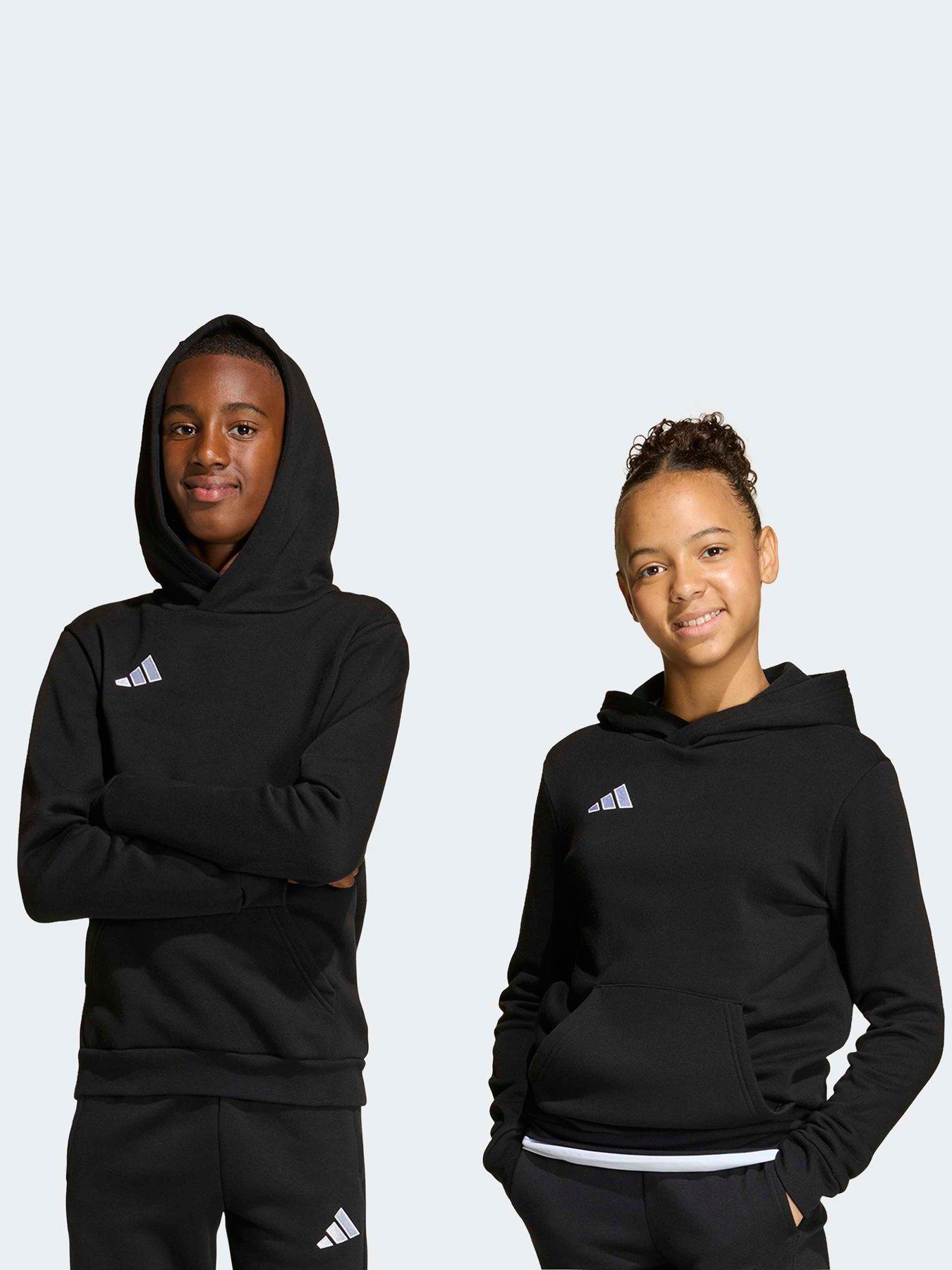 Image 1 of 6 of adidas Junior Entrada 26 Hoodie - Black